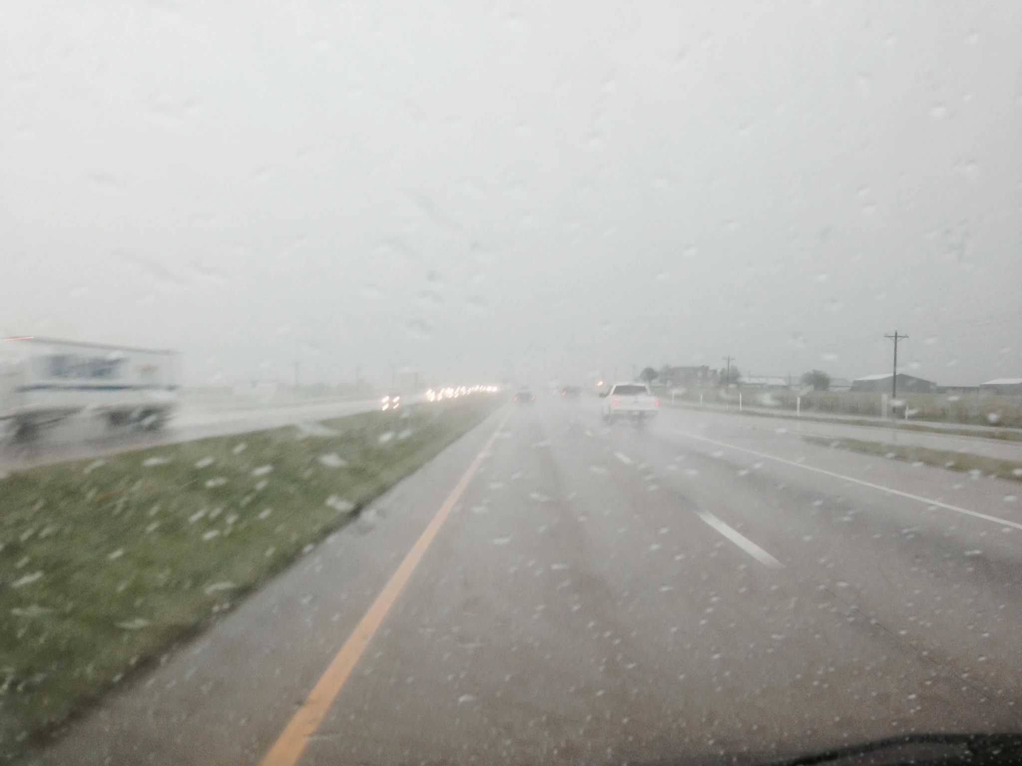 We had to drive through this for the first two hours. Lots of back up and road construction too.