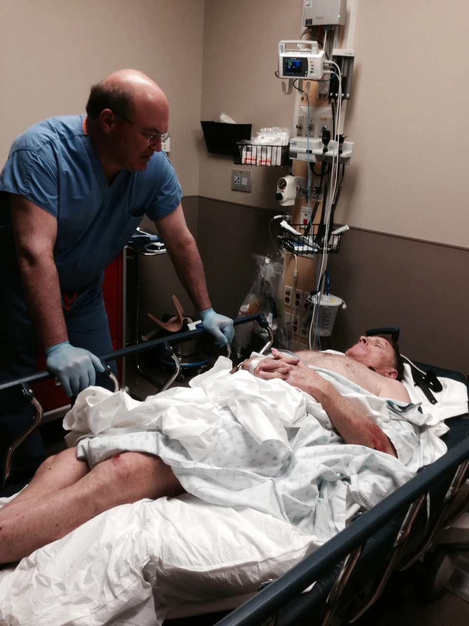 The doctor, bearer of bad news. I liked the guy. Seemed down to earth and competent. 