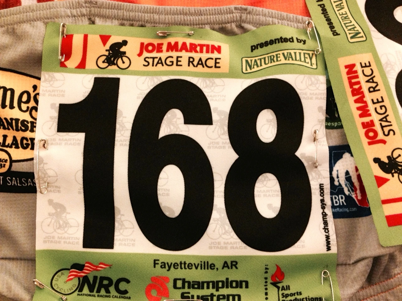 The numbers at Joe Martin this year might be the nicest numbers I&rsquo;ve ever pinned on. I told the promoter, Bruce Dunn this. They are made of cloth and are very artsy.