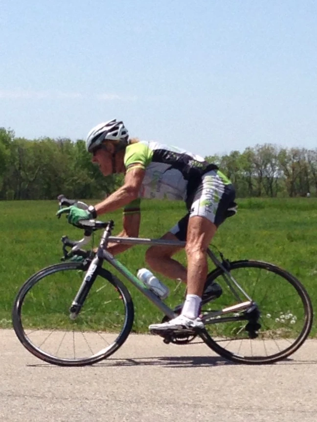 Trudi took this photo at the criterium.