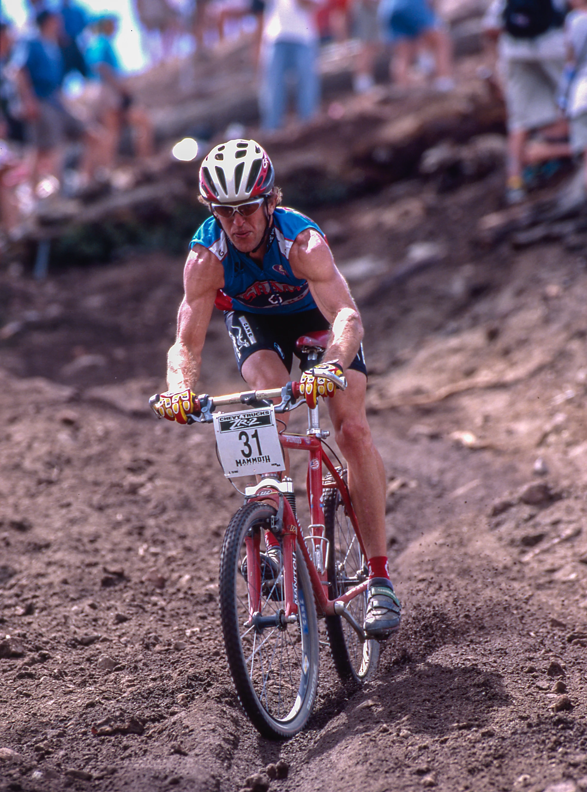 This is from Mammoth, early 90&rsquo;s. I look a little scared. This wasn&rsquo;t an easy descent.