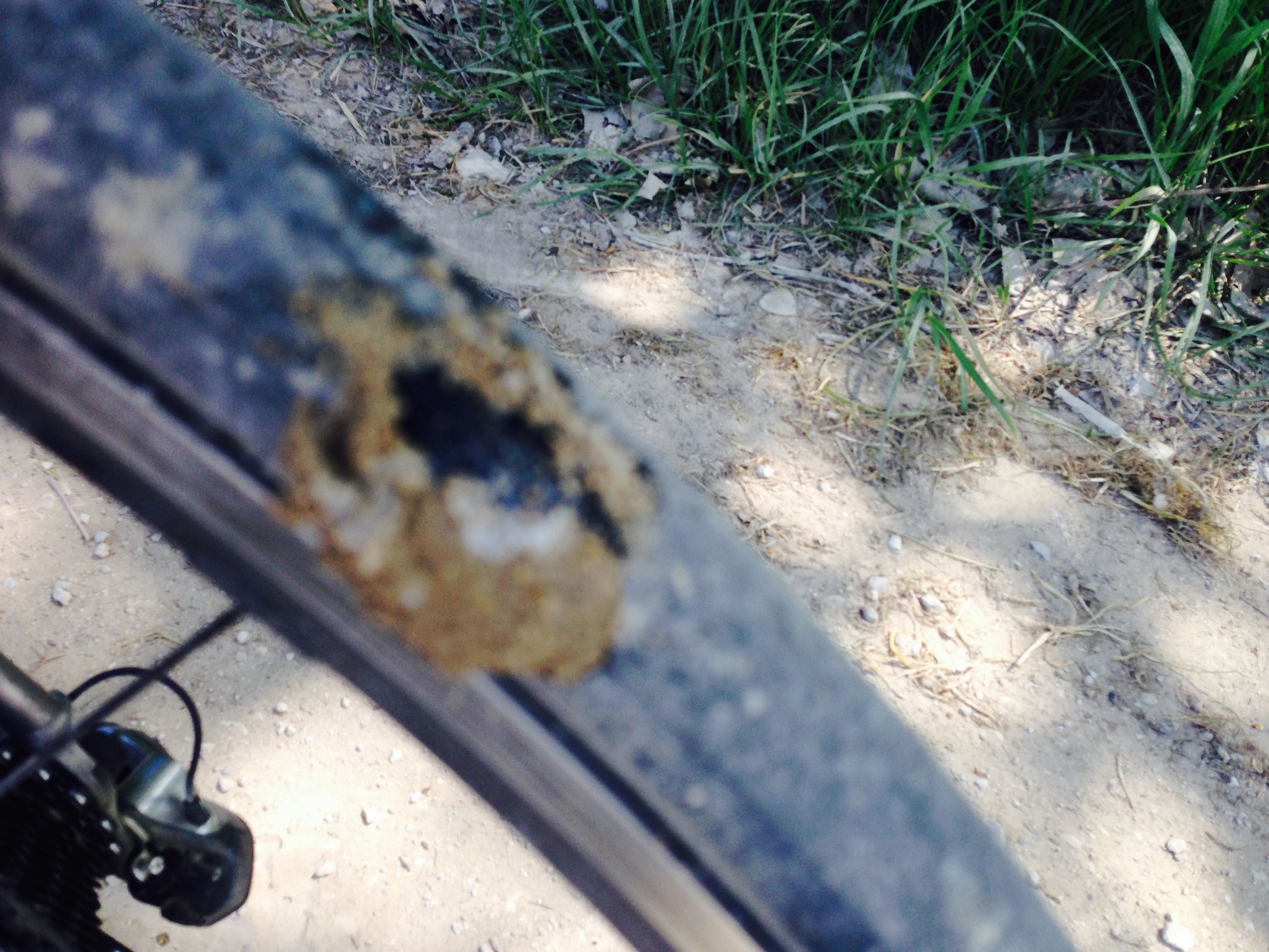 I thought the cut sealed with glitter, but it didn&rsquo;t hold. This is after bouncing it on the ground to get the glitter to the cut.