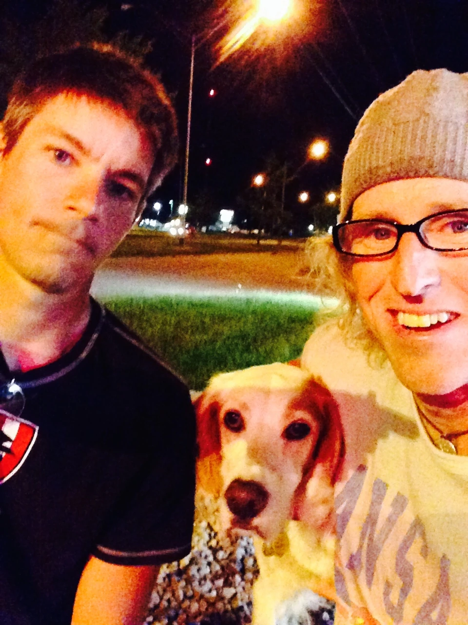Bill, Bromont and I taking a selfie at Dairy Queen.