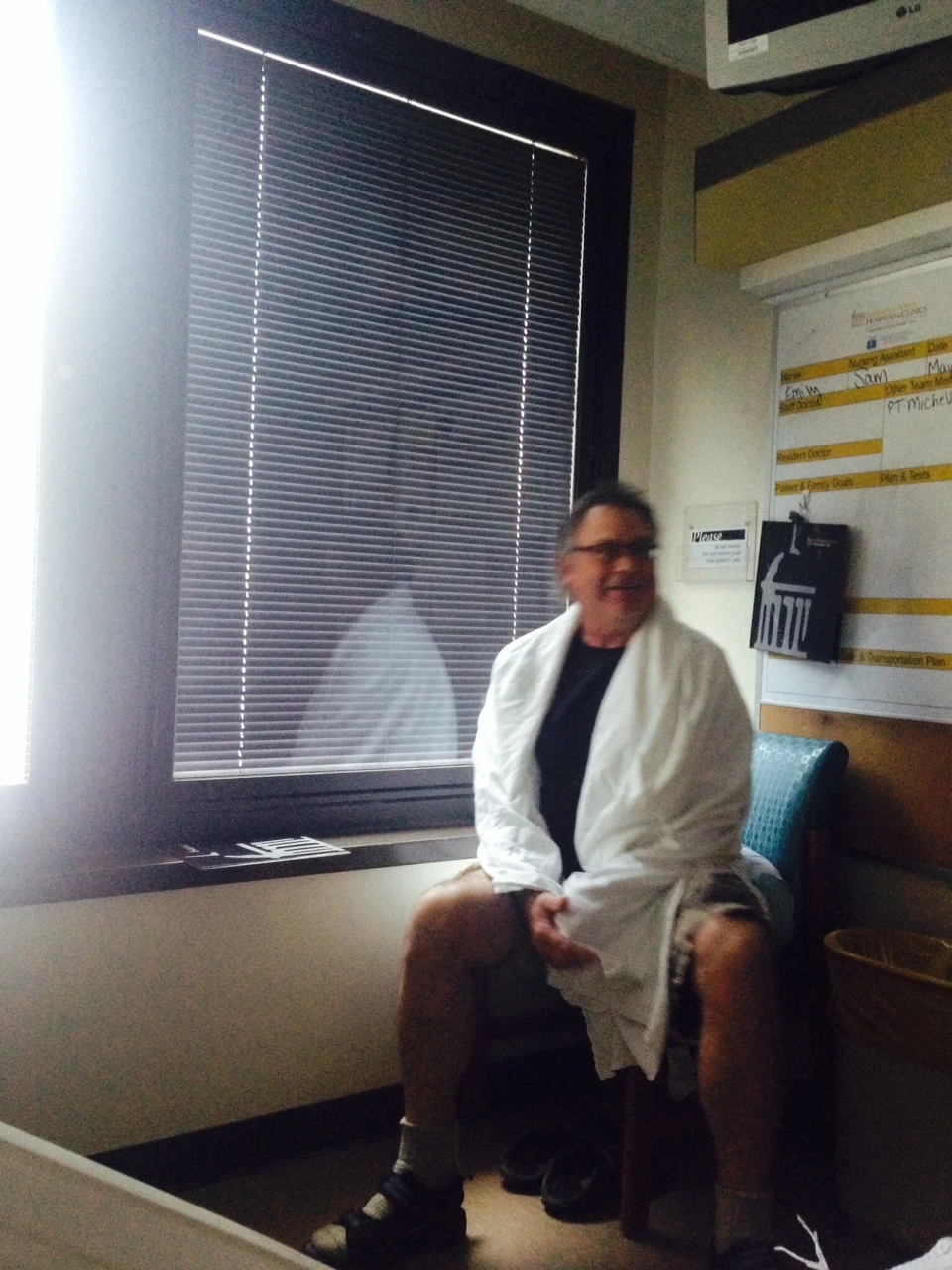 Michael (Fatka) made a surprise visit, right when I was leaving the hospital. We left, ate lunch with Michael, then did the 6 hour drive back.