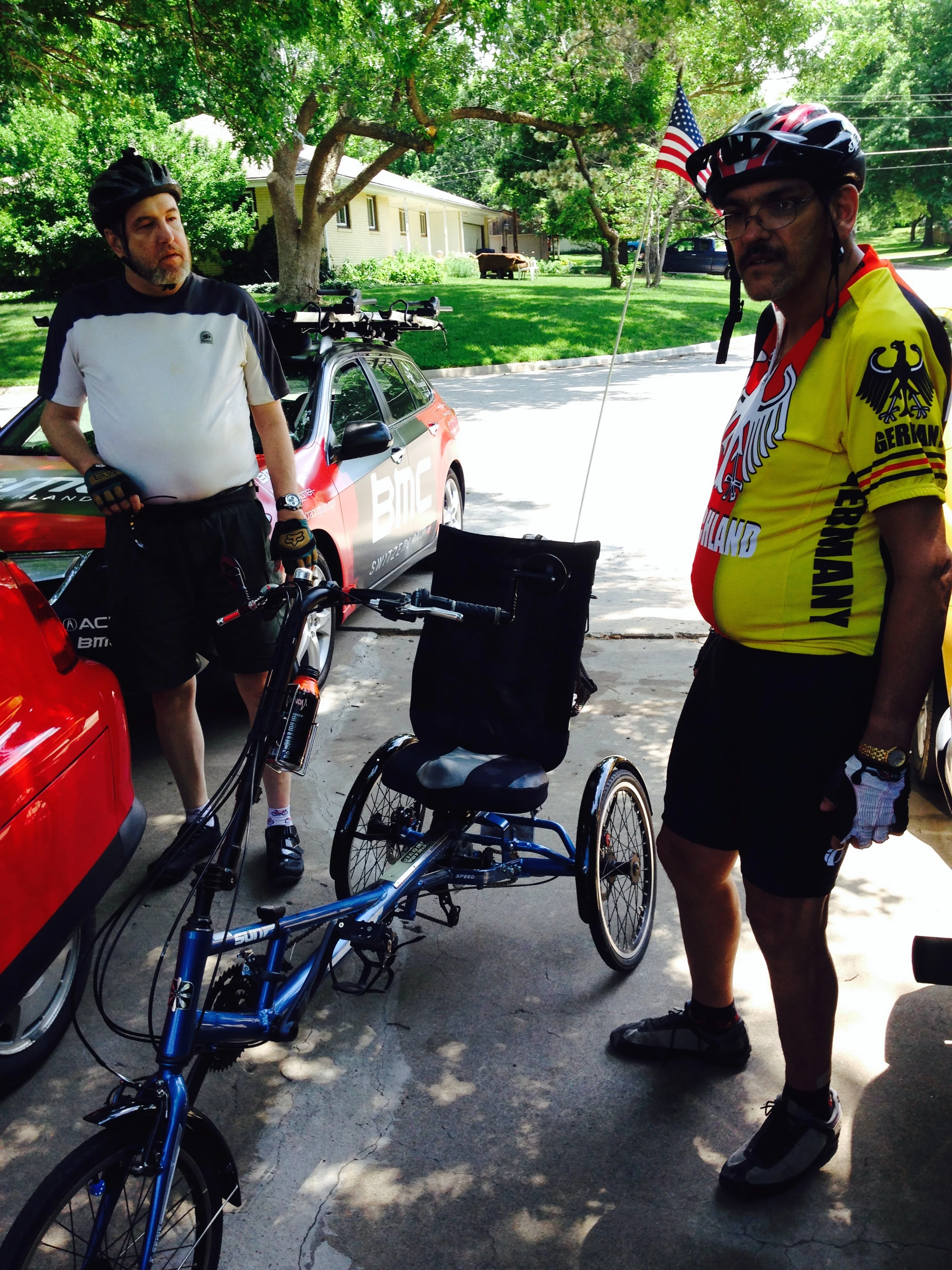 Brian on the left, then Ken or the right. 