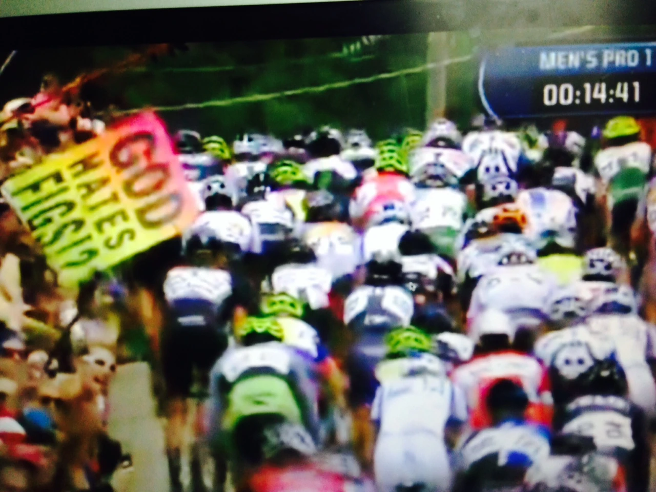 I love this sign, being from Topeka. This is a spin on the horrible signs that the Rev. Fred Phelps gang use. They are from Topeka.