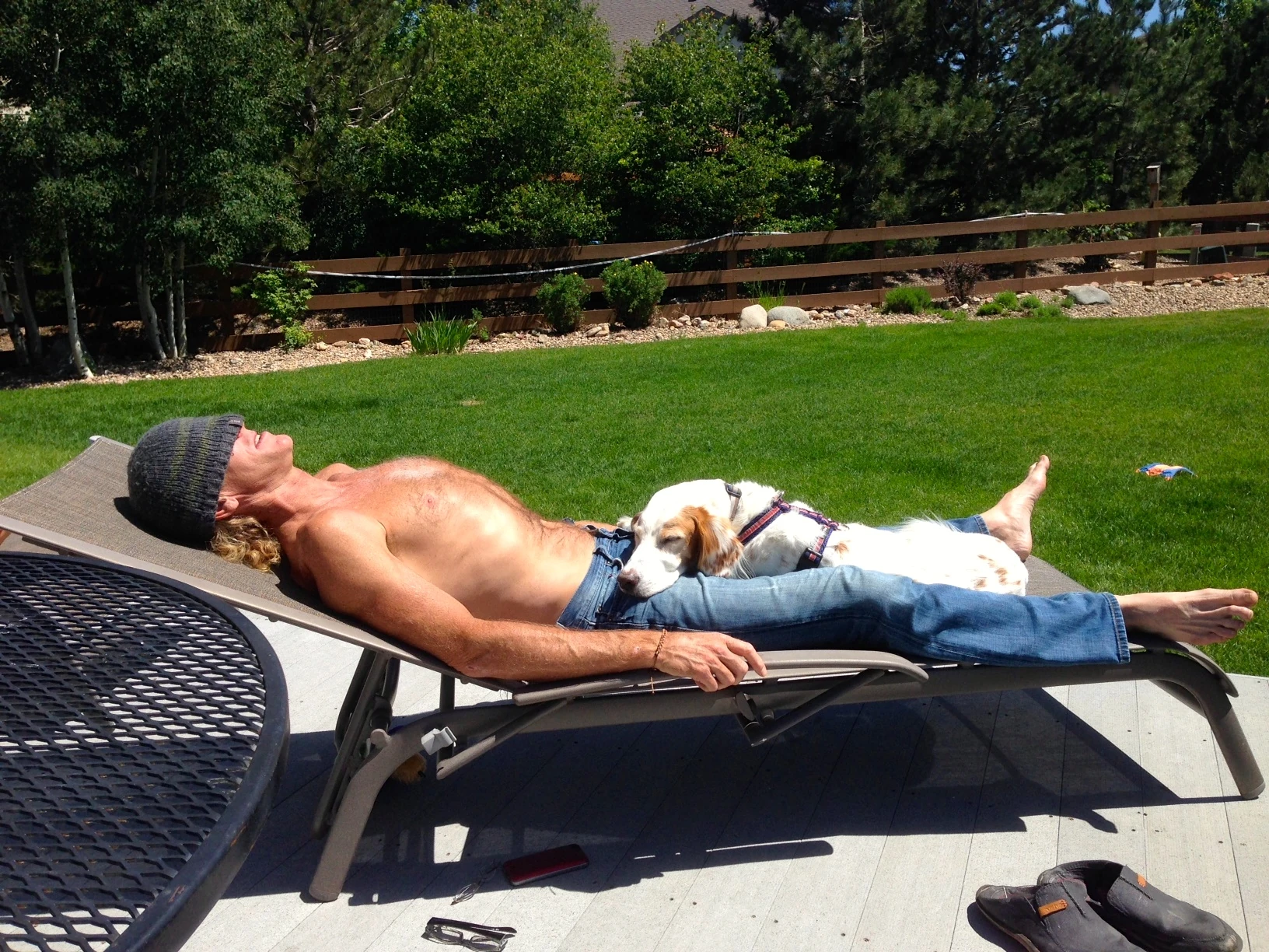 Just hanging with me yesterday afternoon. He&rsquo;s been pretty clingy recently, which I appreciate.