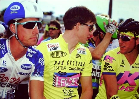 Dave Farmer and myself back in 1990. That is Chris Huber to Dave&rsquo;s right.