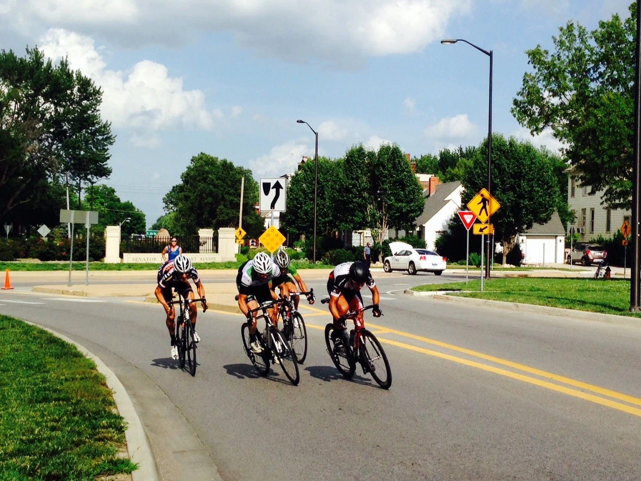 Brian&rsquo;s group coming to the finish. 