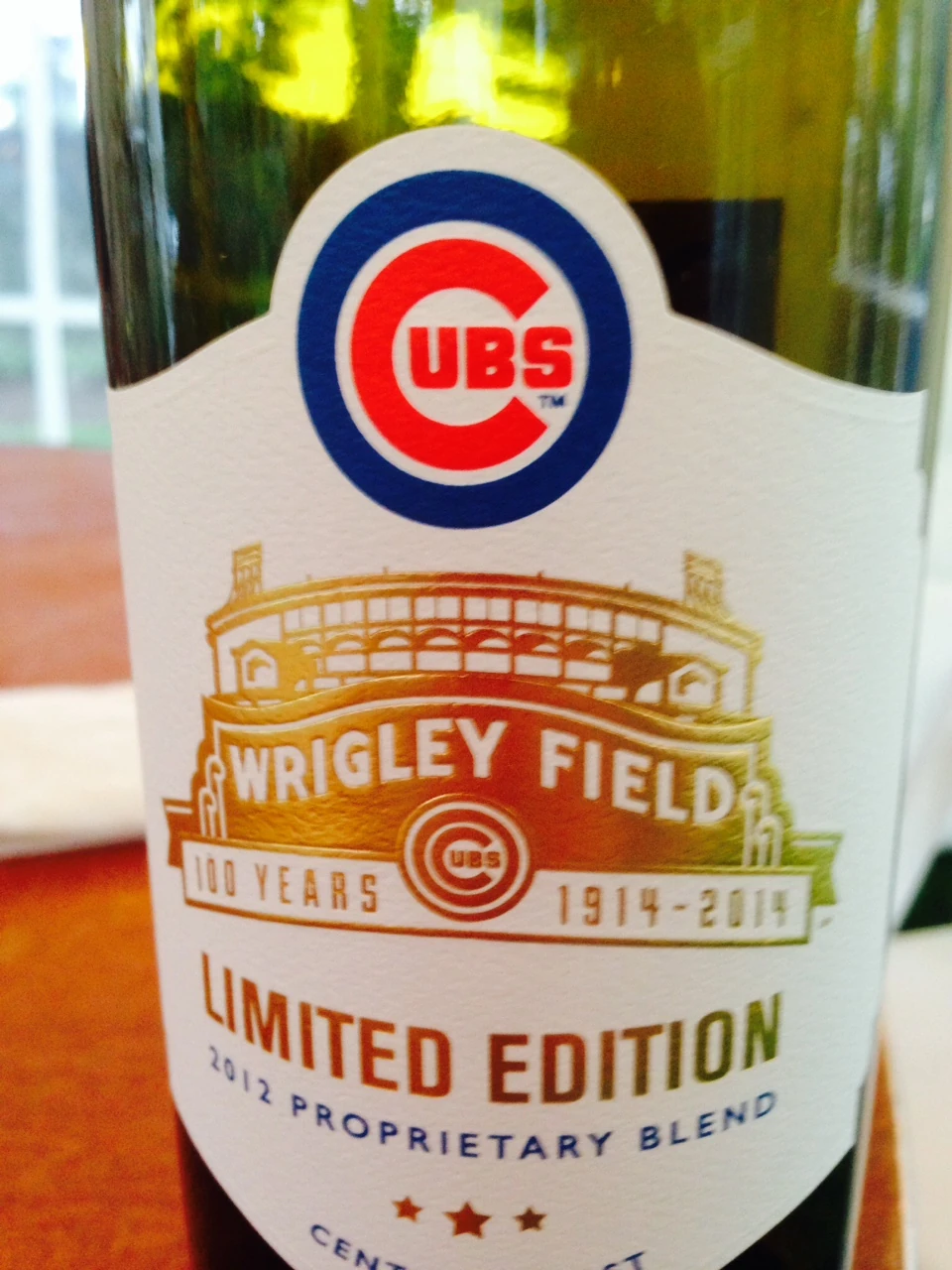 We drank some of this last night. I haven&rsquo;t had much of a stomach for wine the last month. I didn&rsquo;t know baseball teams had their own wine lables.