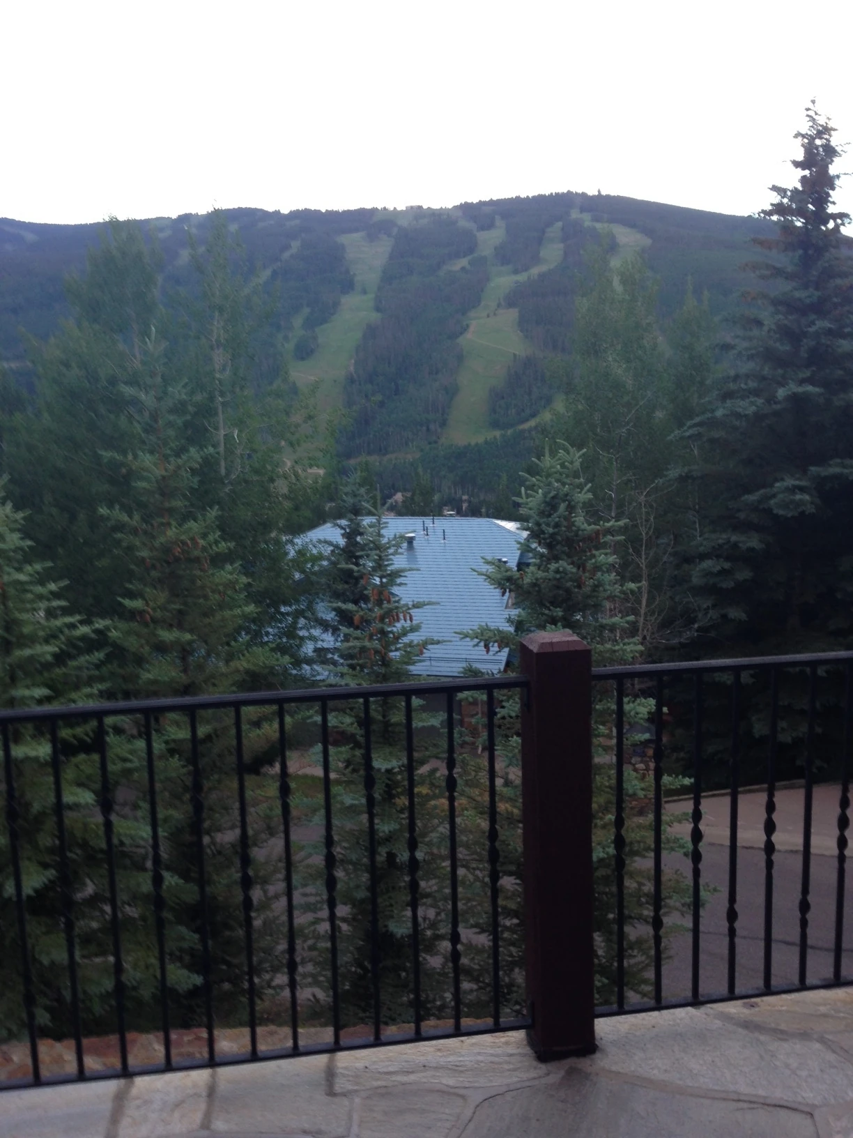 View across the valley from the deck.