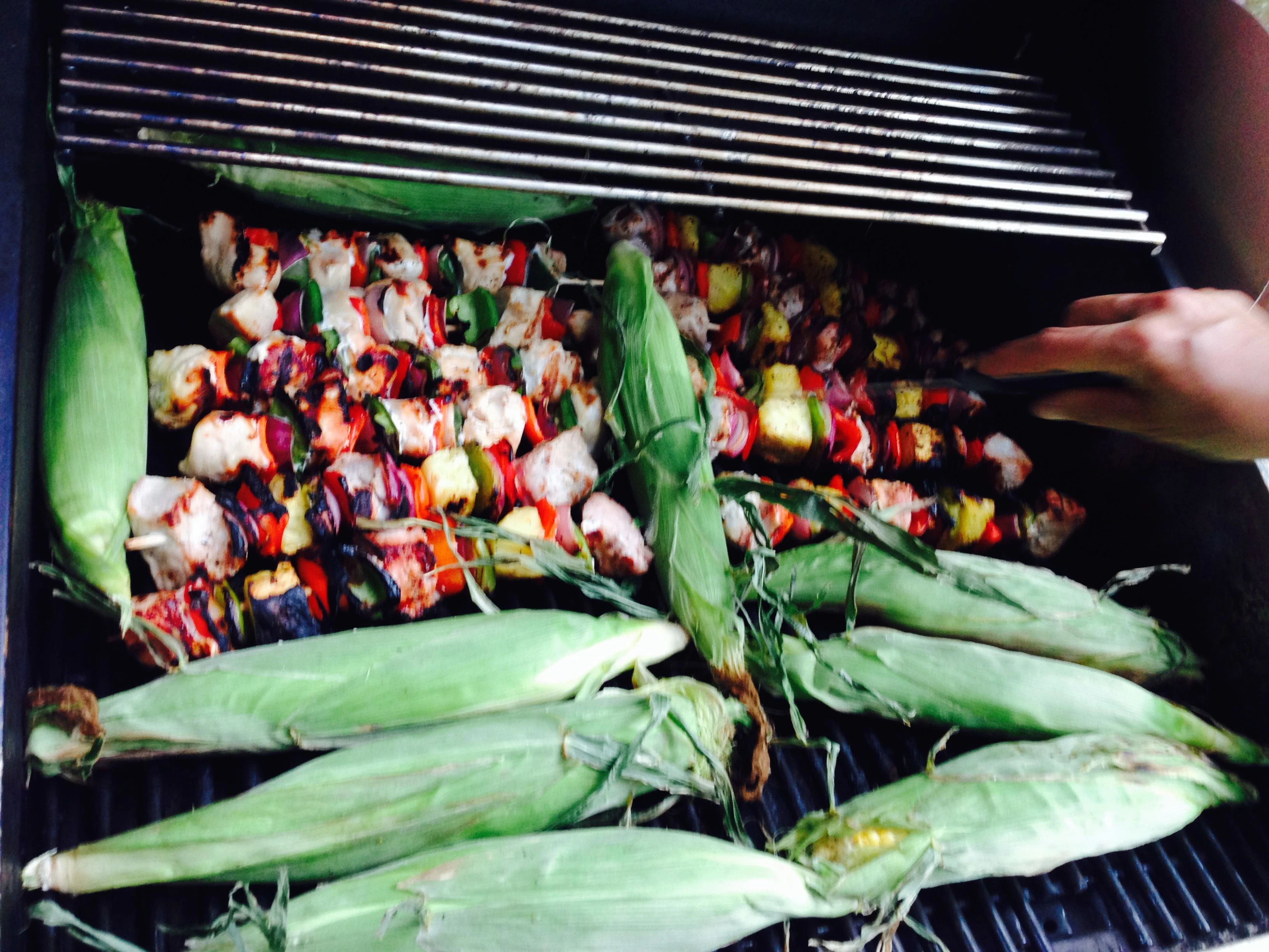 Stacie&rsquo;s dinner being prepared.