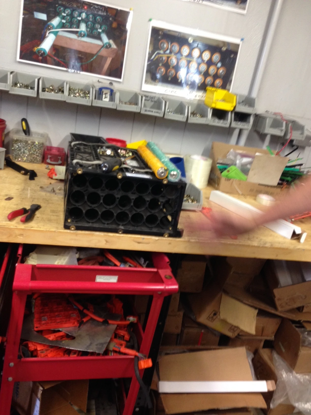 A Honday Insight battery at the shop.