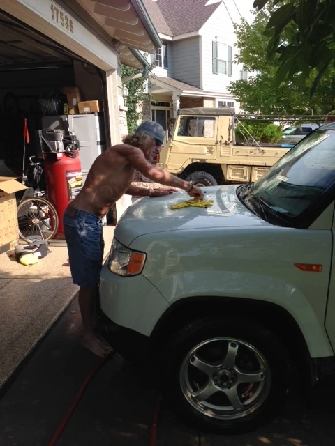 I cleaned up my Insight for the new battery and then washed Lisa&rsquo;s Element too.