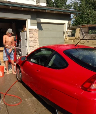 Trying to use as little water as possible.