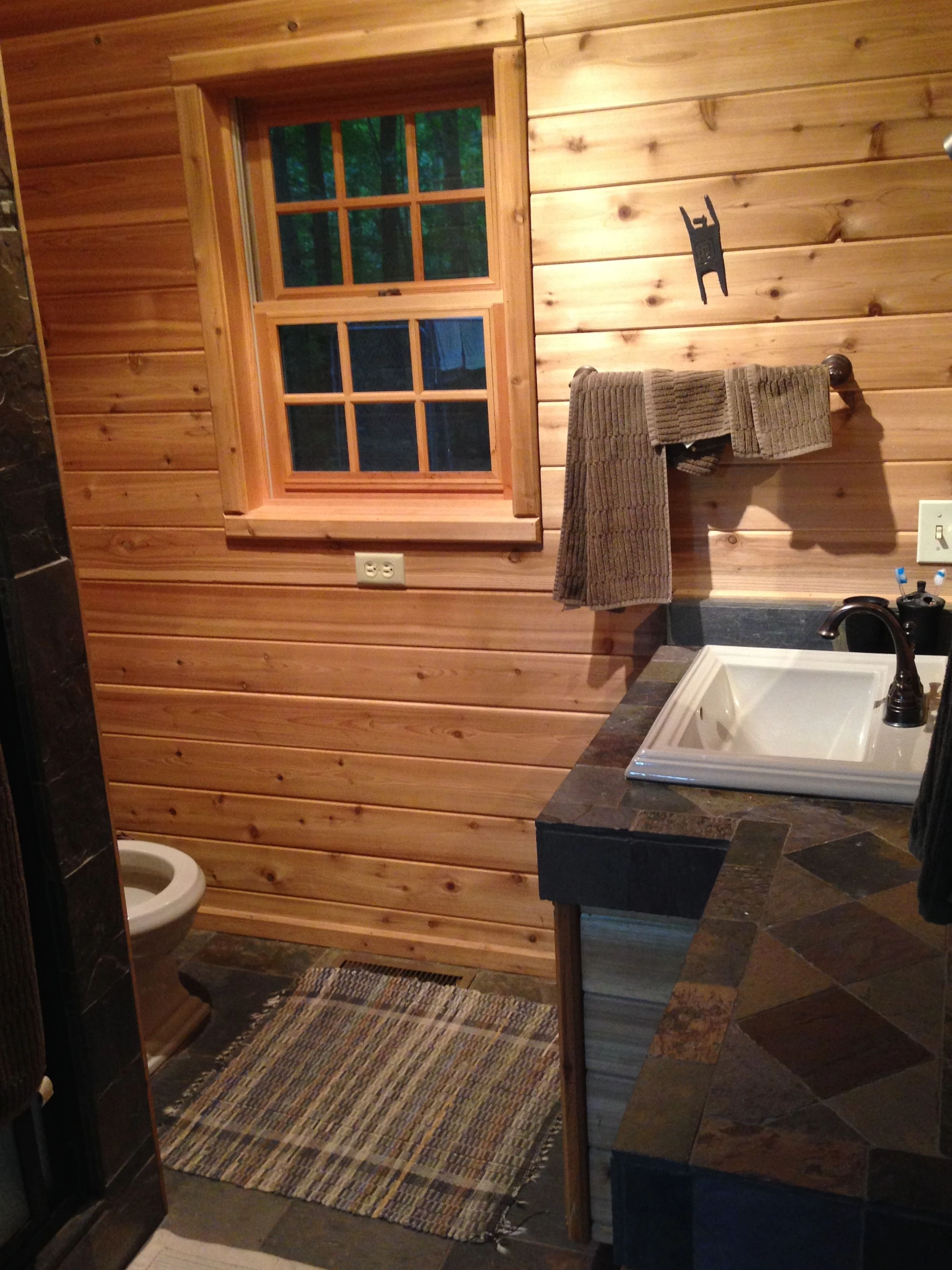 Downstairs bathroom.