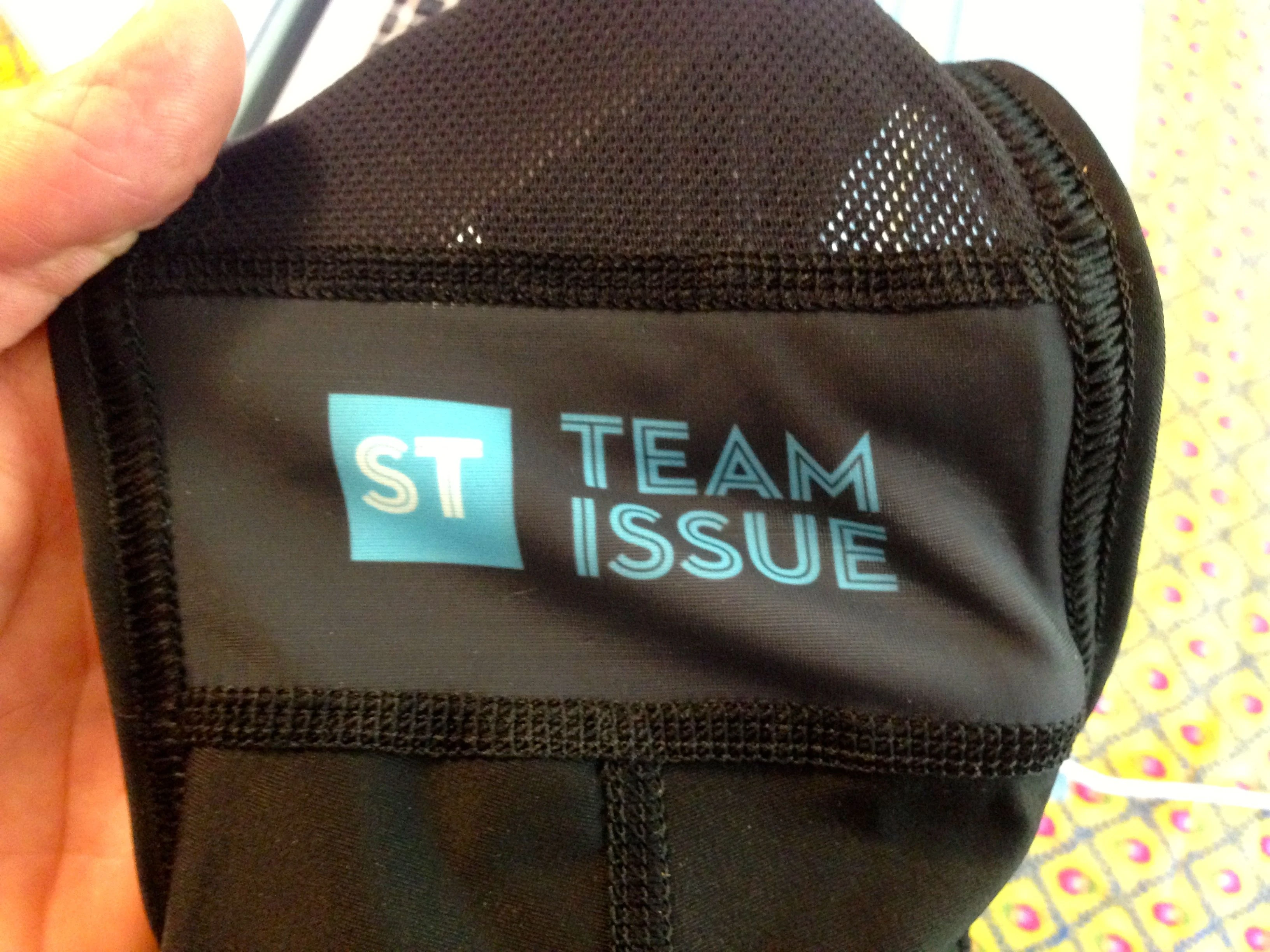 Back of the Donkey Label bibs I got from Paul.