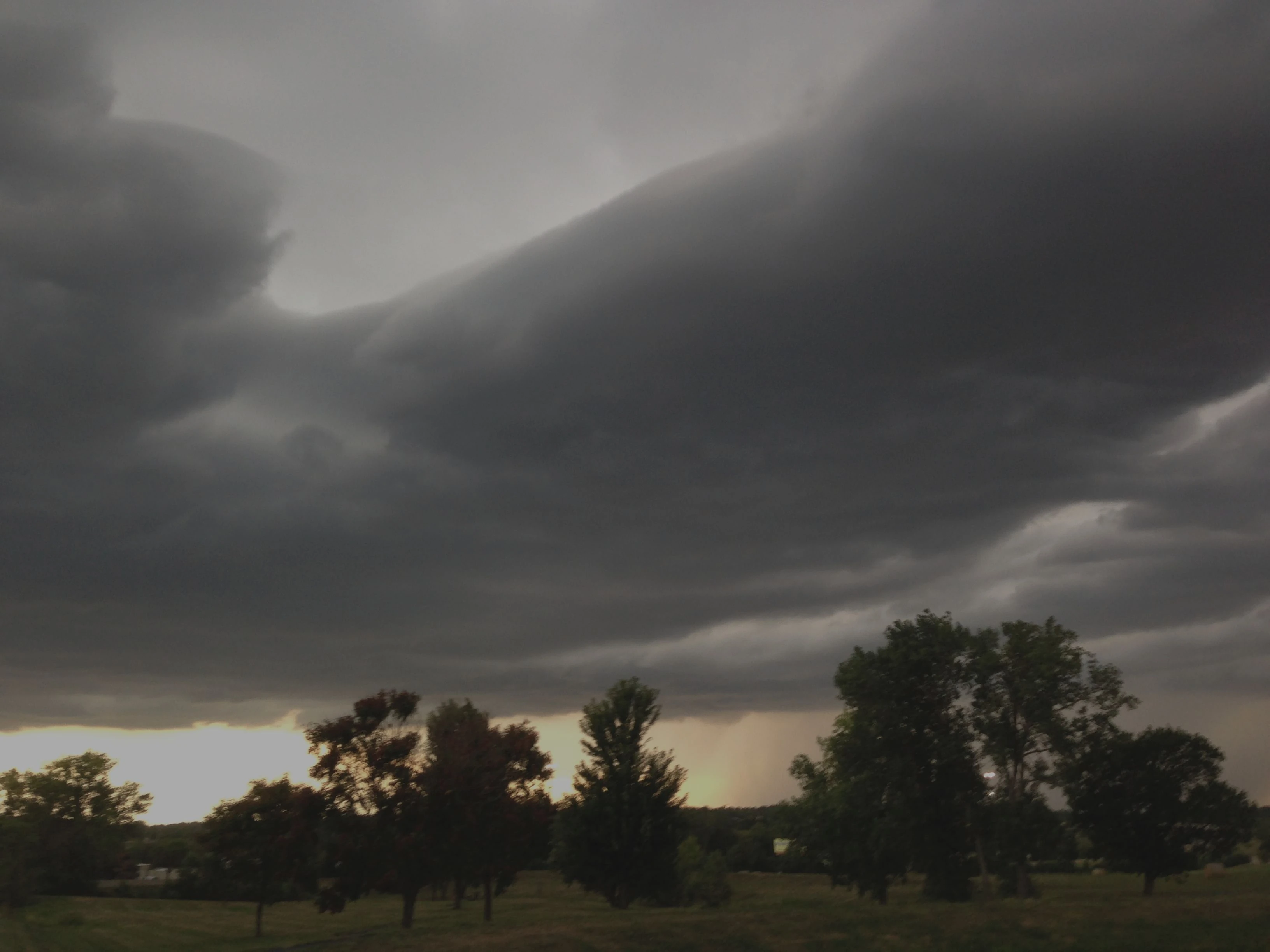 Last night&rsquo;s storm coming in from the West.
