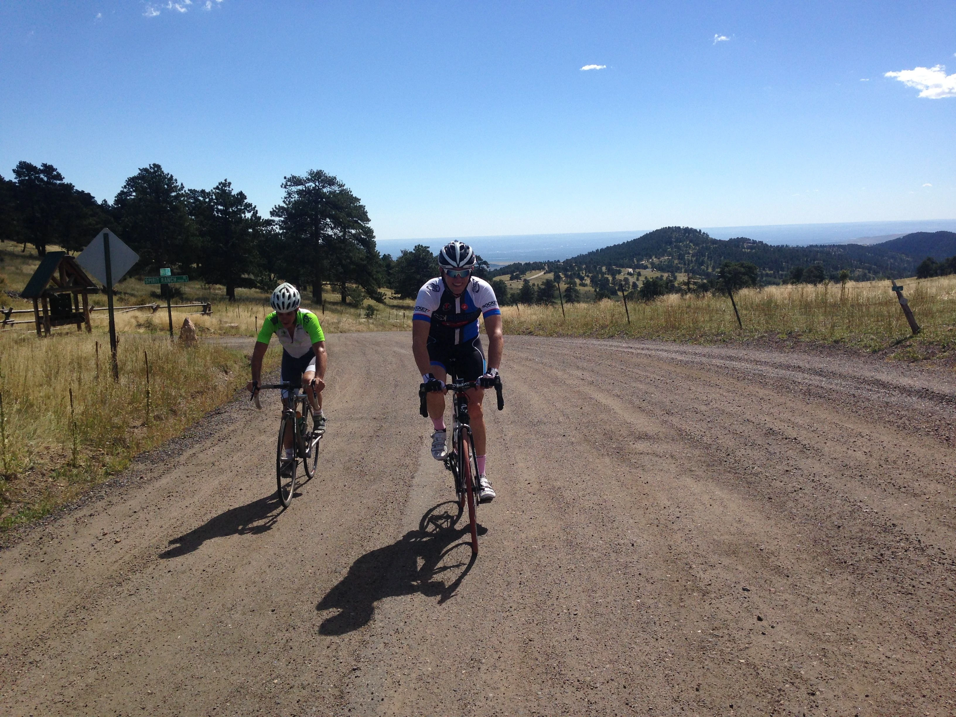 Towards the top of the gravel off Golden Gate.