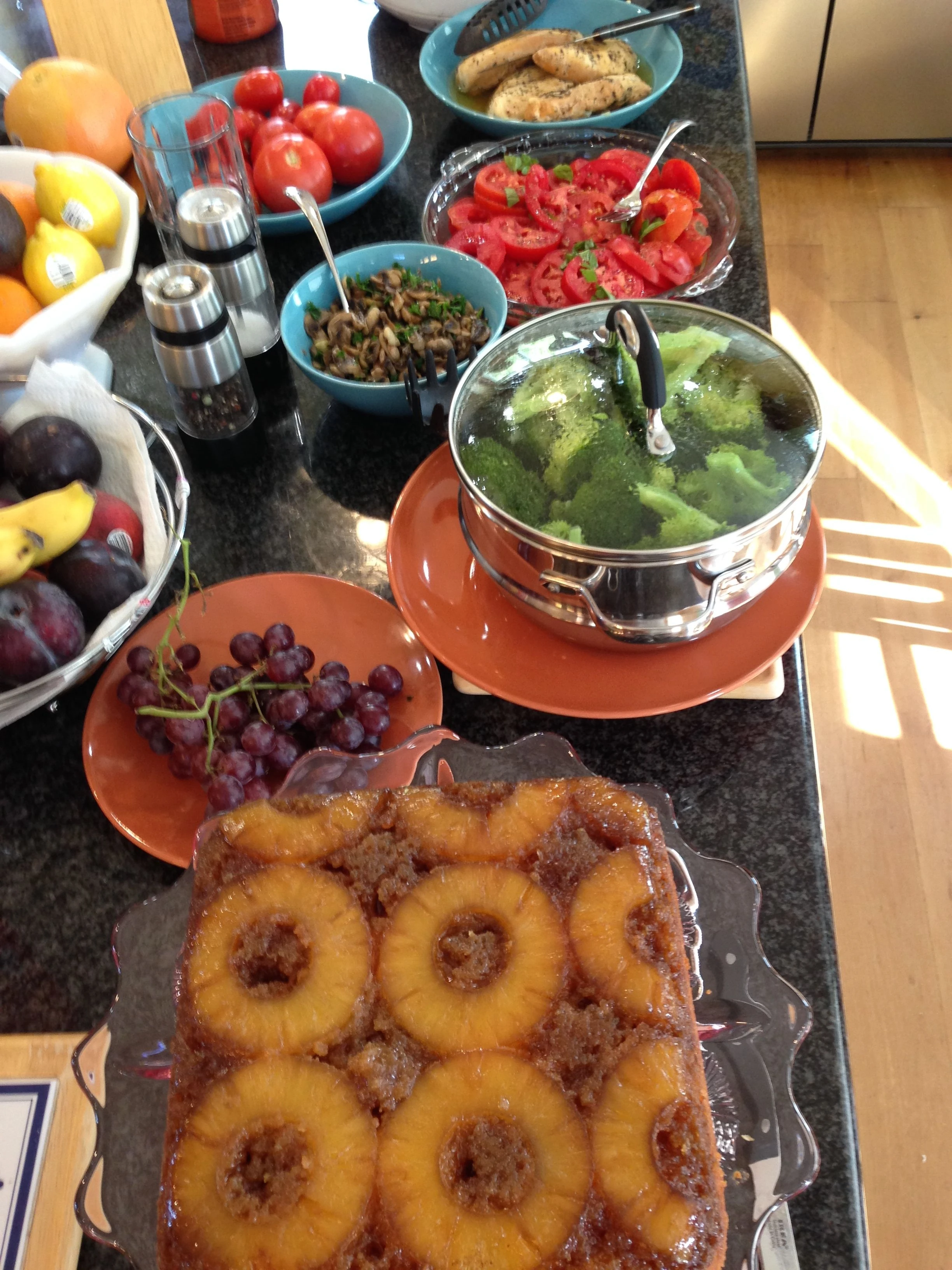 We’ve been eating great. Lisa and Trudi have been making really good meals.