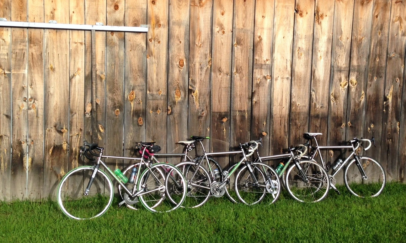 5 Kent Eriksen road bikes. You don&rsquo;t see that very often.
