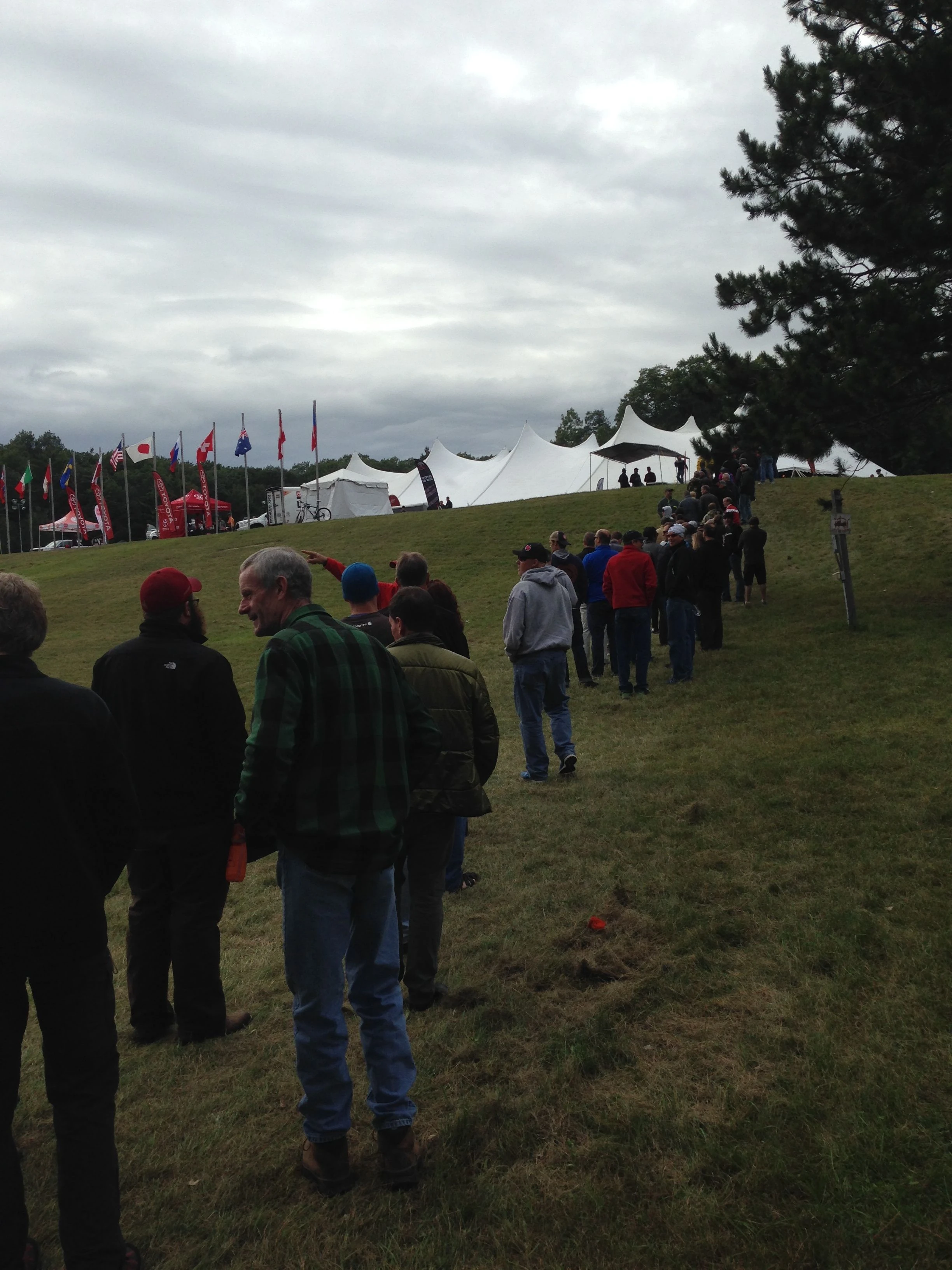 Registration line. It moves faster than you could imagine. 