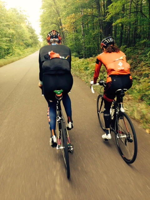 I rode with Pat and Gwen up to Bayfield County to get their marriage license.