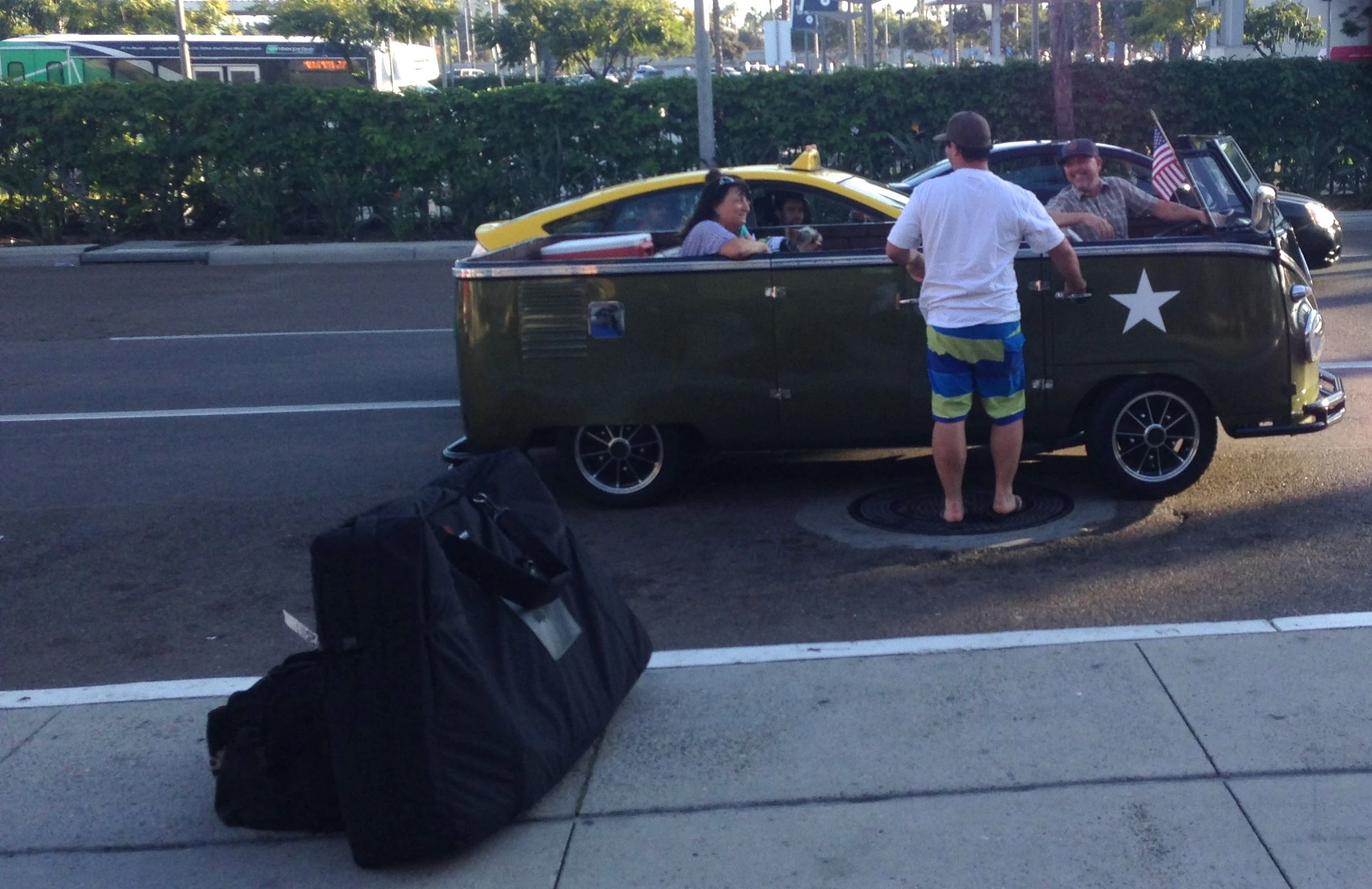 At the San Diego airport. 