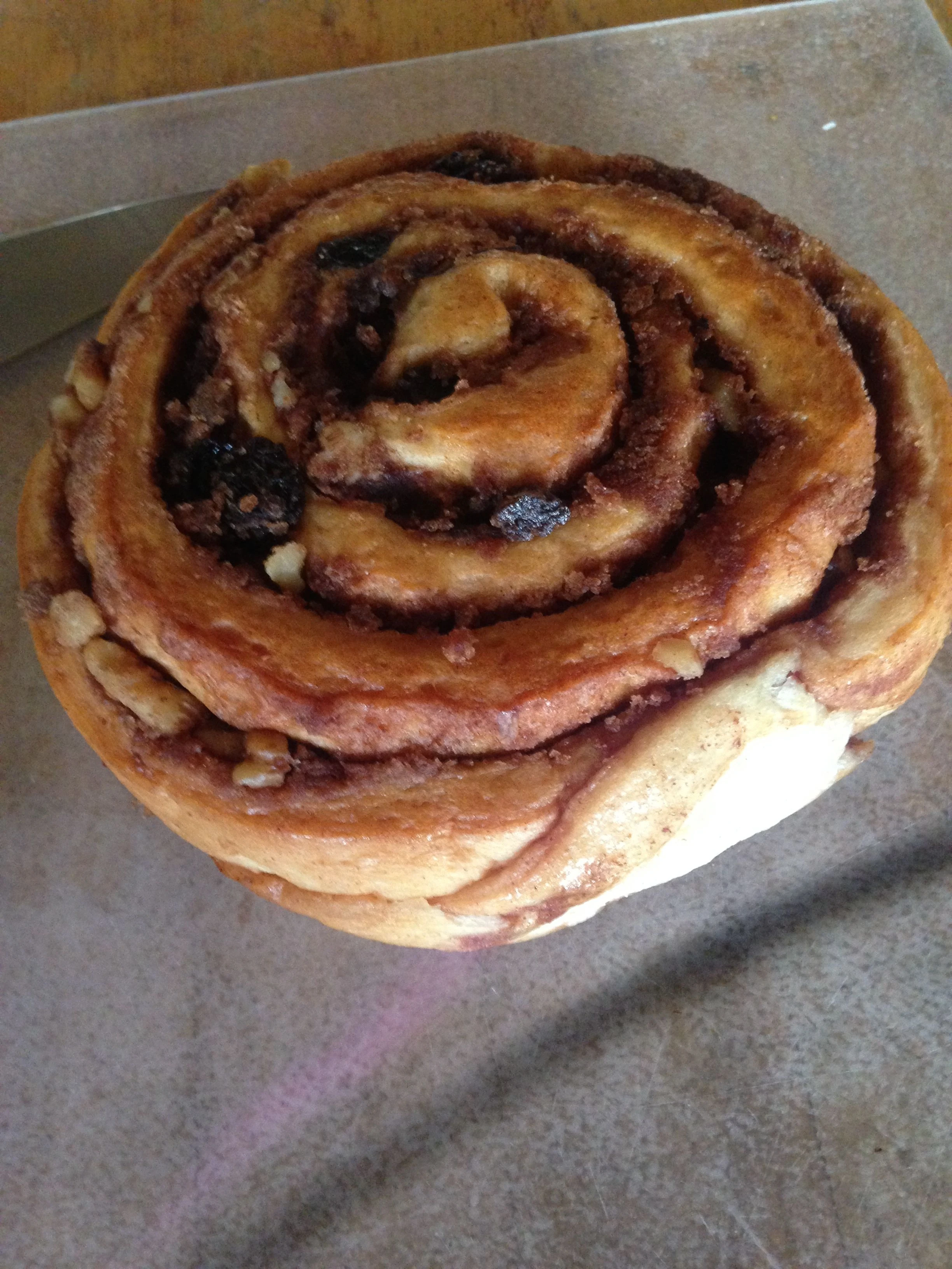 I got a pretty good cinnamon roll at the Farmer&rsquo;s Market in La Jolla yesterday.
