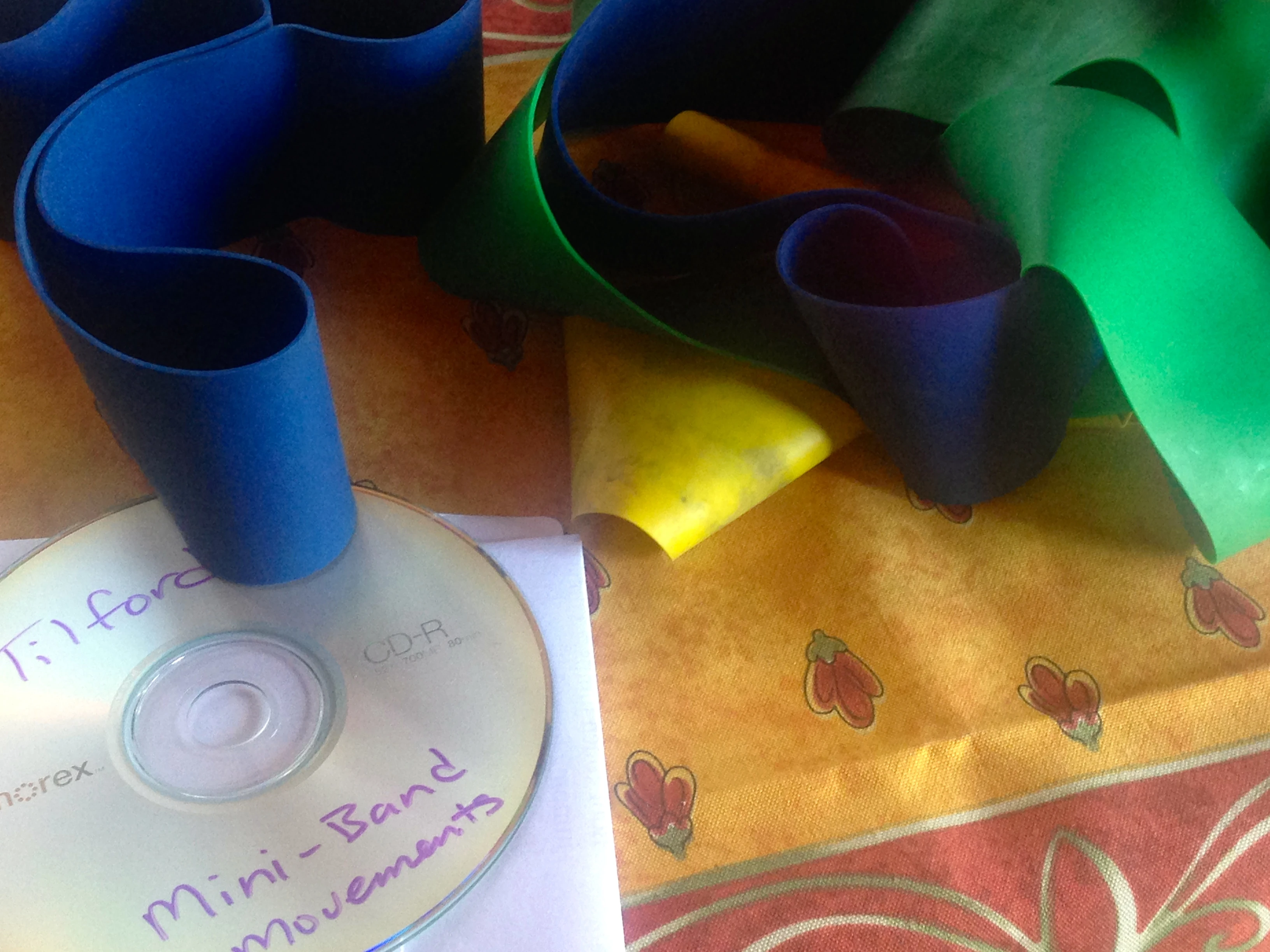 I got these mini-bands from Steve Myrland, a strength and conditioning friend from Madison.