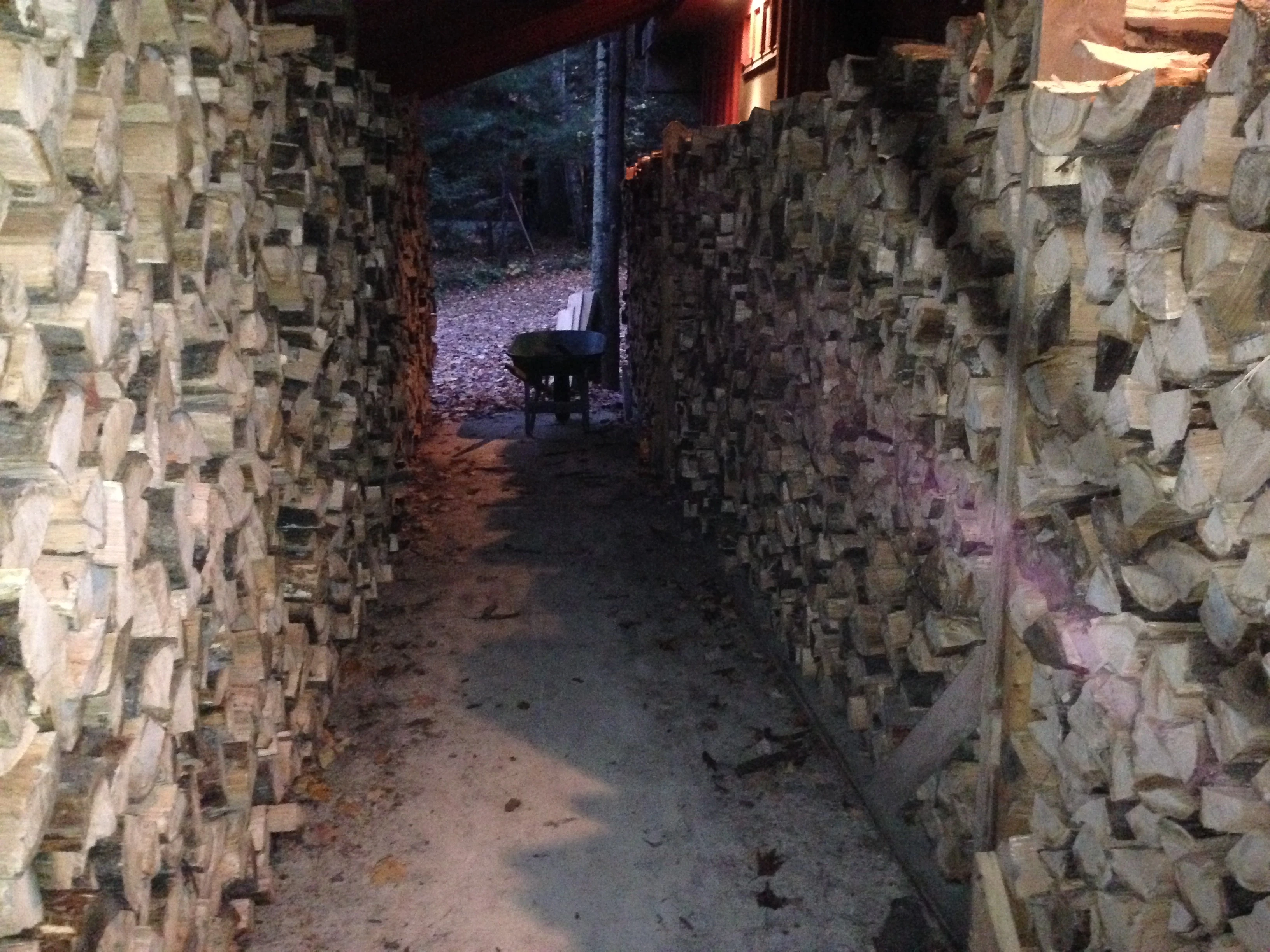 We&rsquo;ve stacked a bunch of wood the last while.
