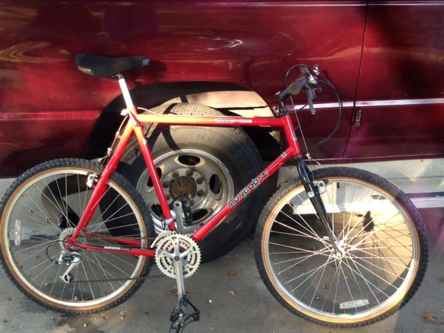 The bike of a street guy.