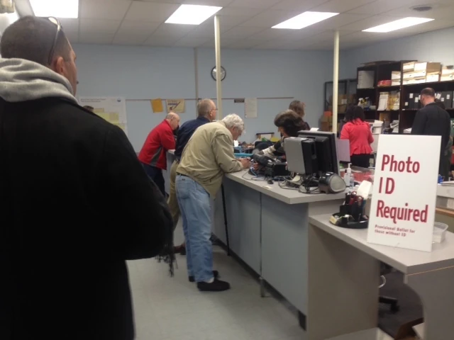 Me and older folks voting today.