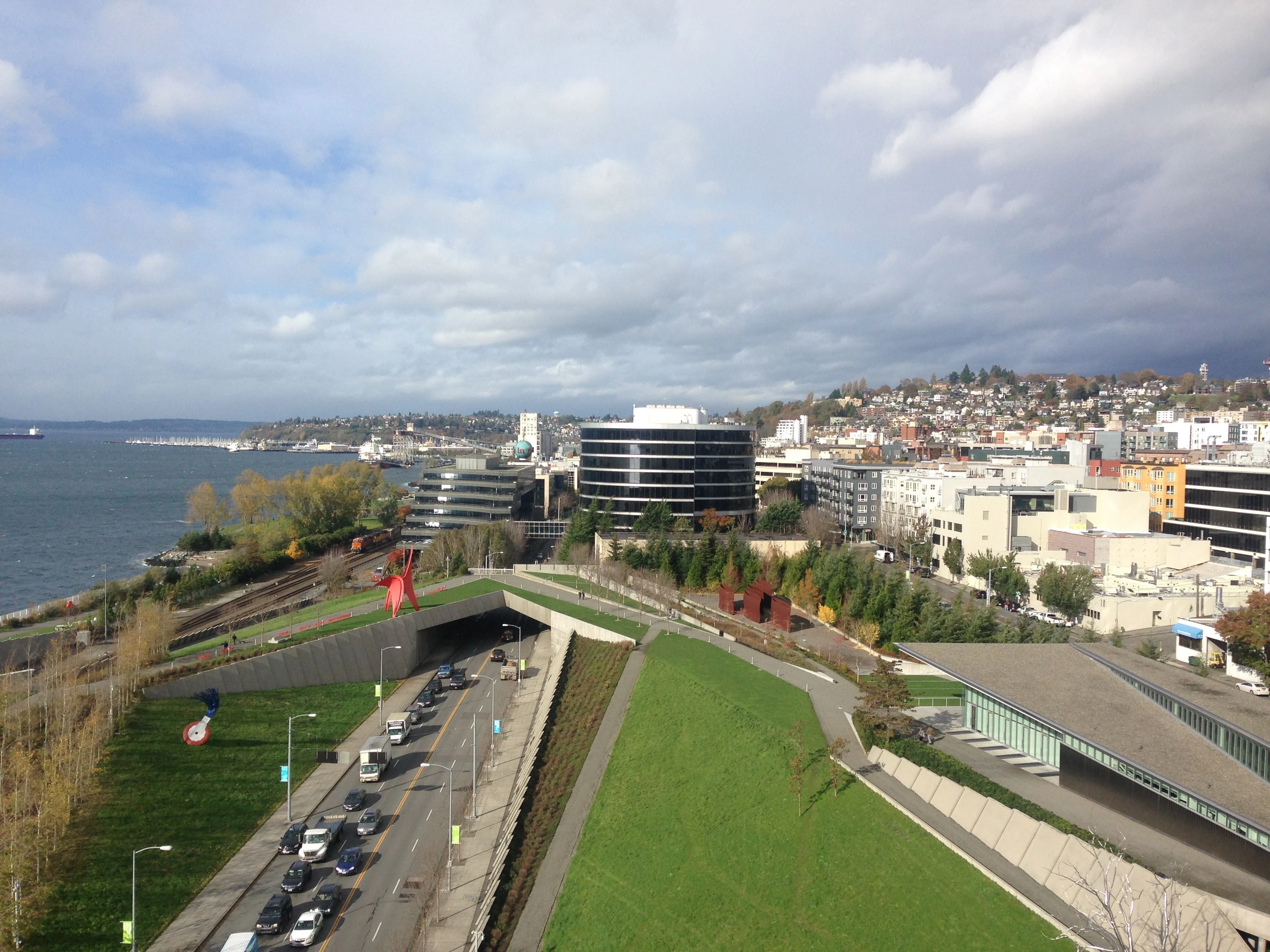 One view from Keith and Catherine&rsquo;s 15th floor apartment.