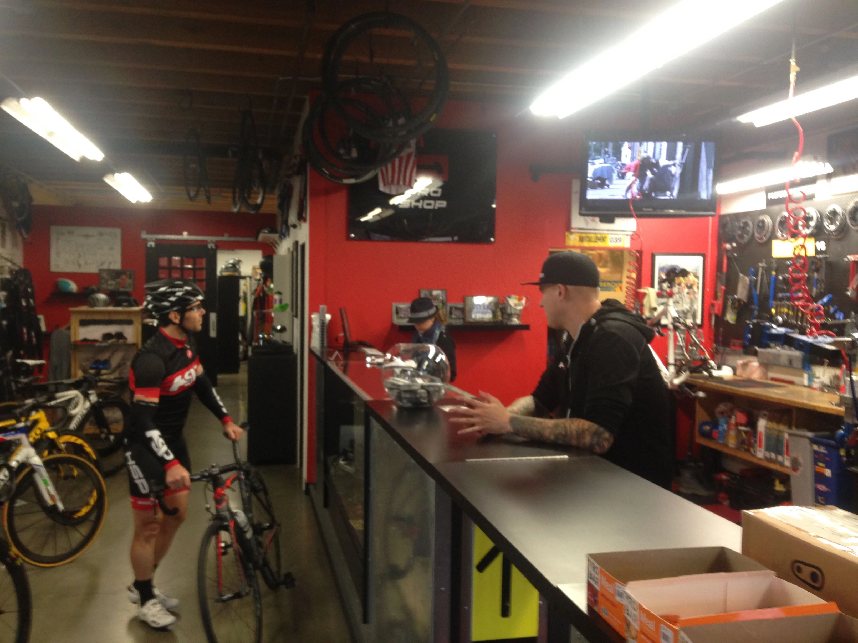 Todd just about ready to go yesterday.