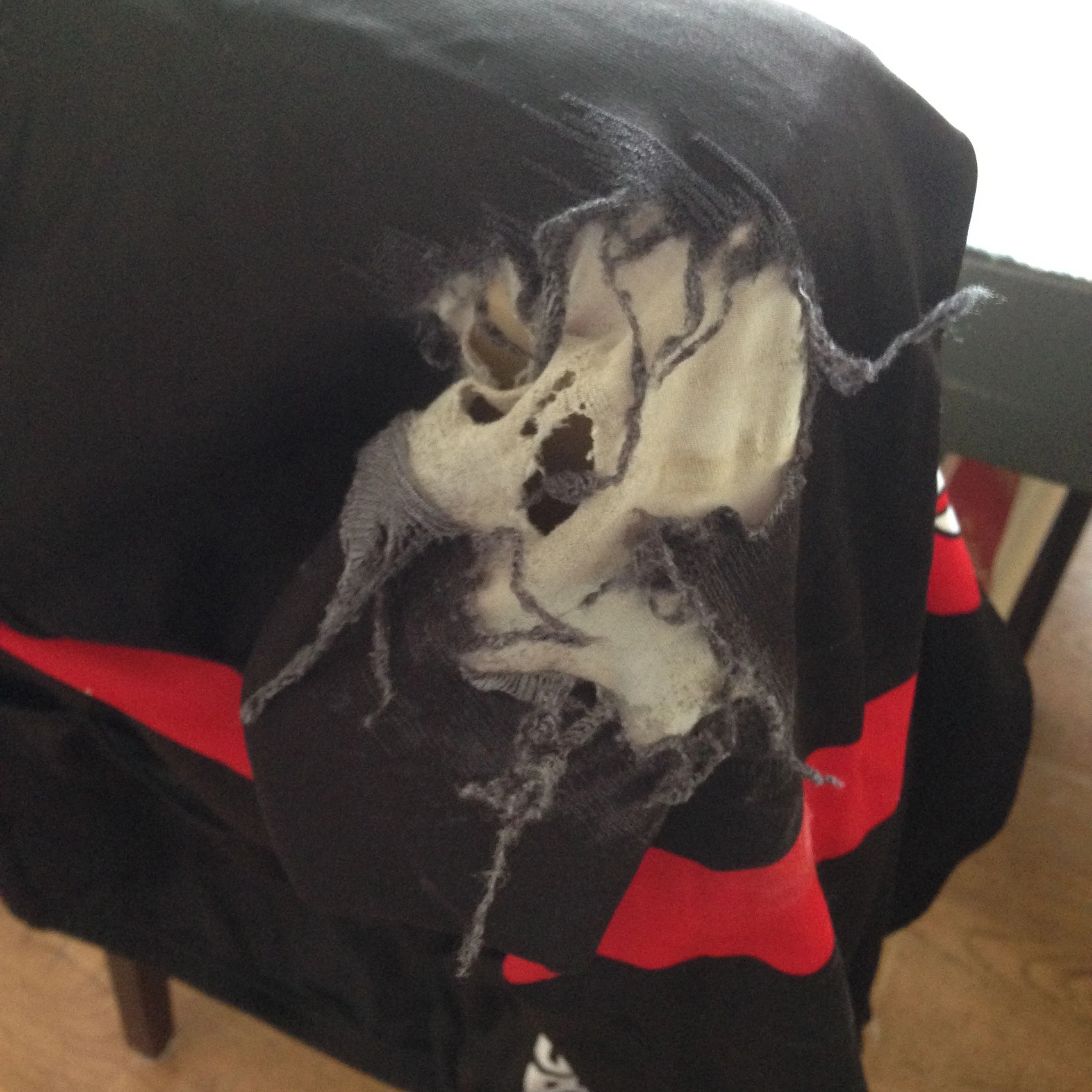 Catherine fell on a wet descent and ripped up here jersey pretty good and smashed her helmet. It could have been worse.