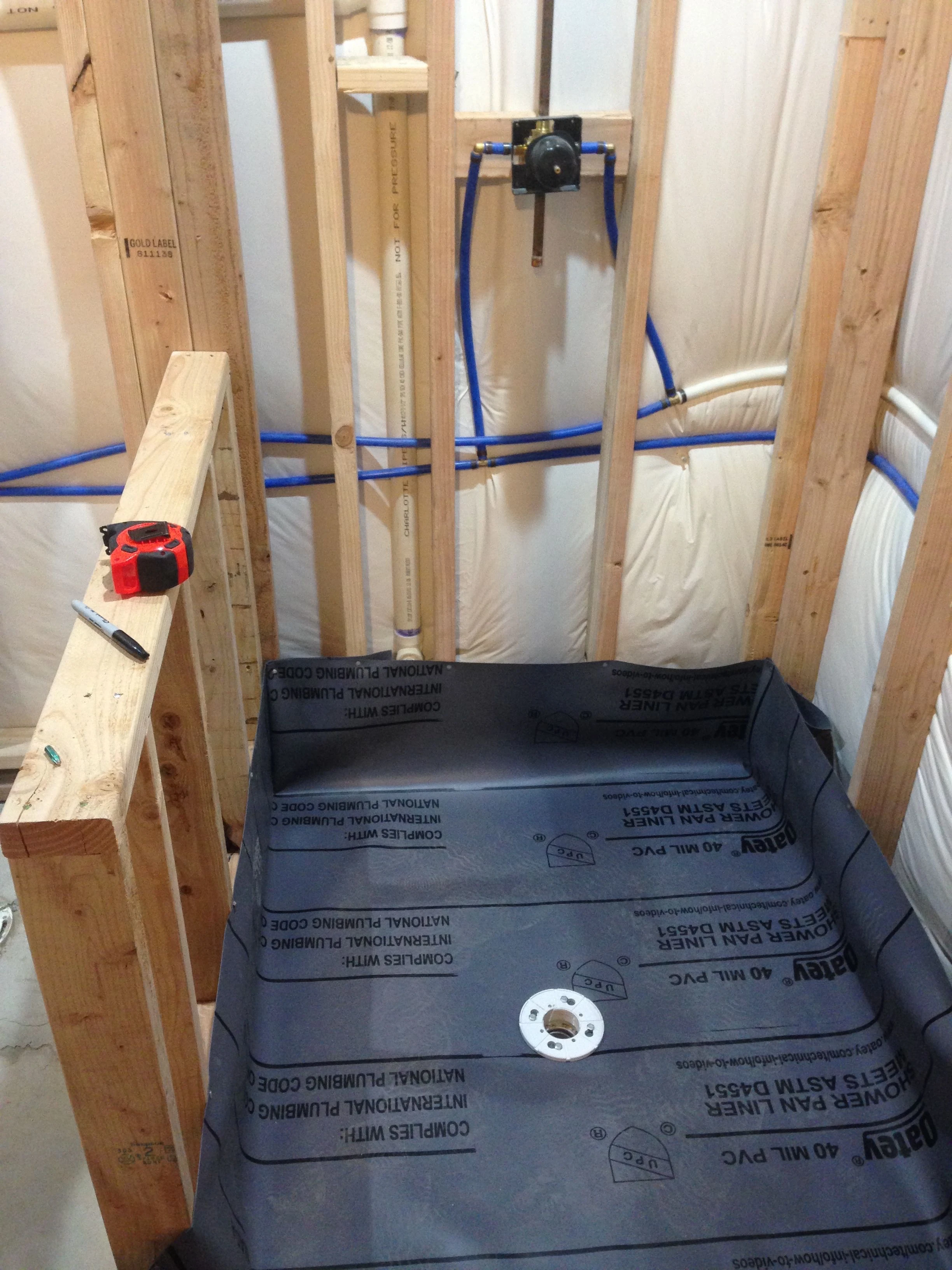 Sort of finished, before the next layer of concrete.