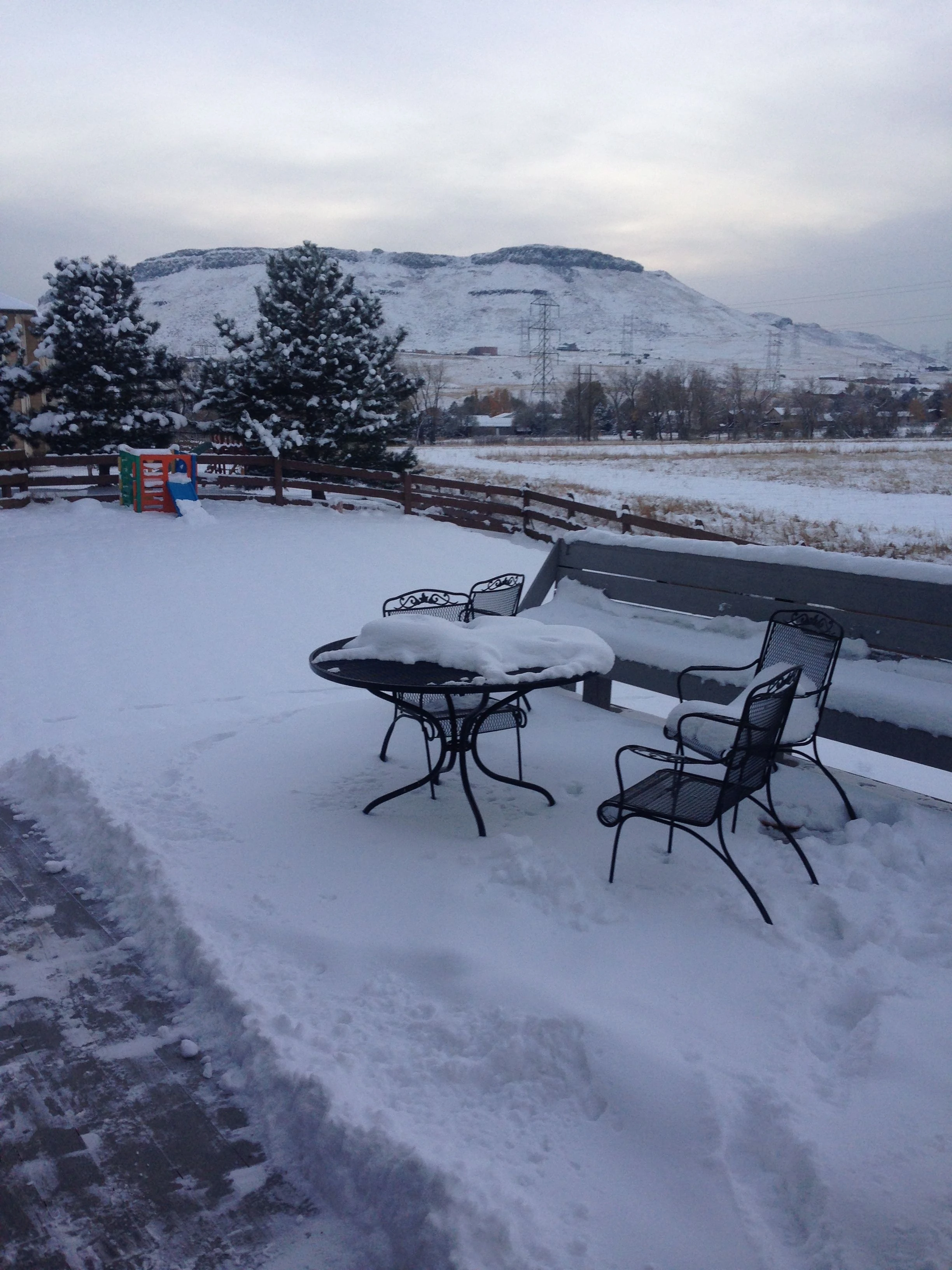 The snow doesn&rsquo;t seem to be going anywhere here.