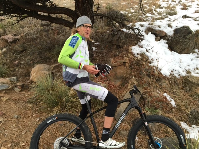 With my road shoes. Not something I’d recommend on snow and ice.