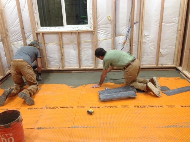 Vincent and I working together.