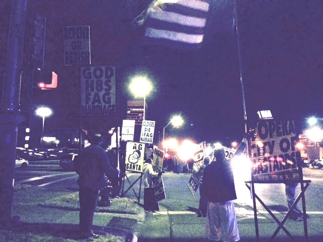 Of course, the Phelp&rsquo;s, Westboro Baptist Church was there protesting. They were playing a song on speakers, saying that Santa Claus will take you to hell. No one was really paying much attention, which is how it should be.