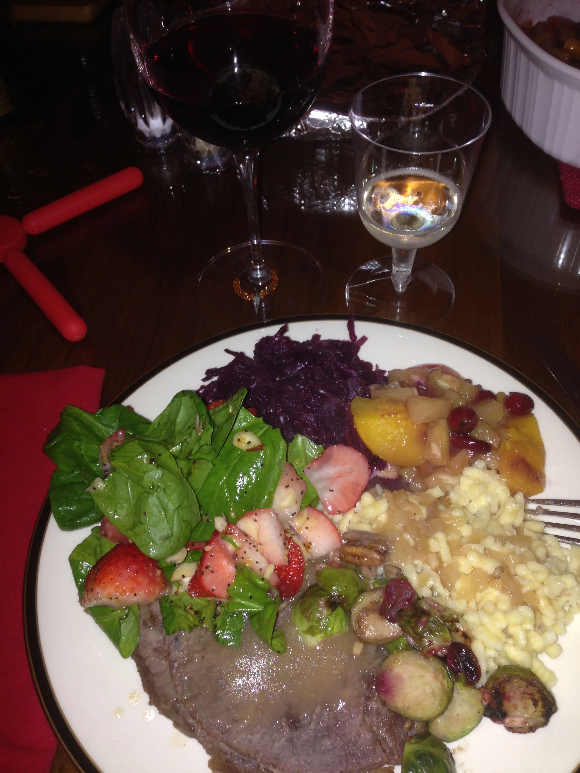 Dinner last night at Trudi&rsquo;s brother&rsquo;s house was a feast.