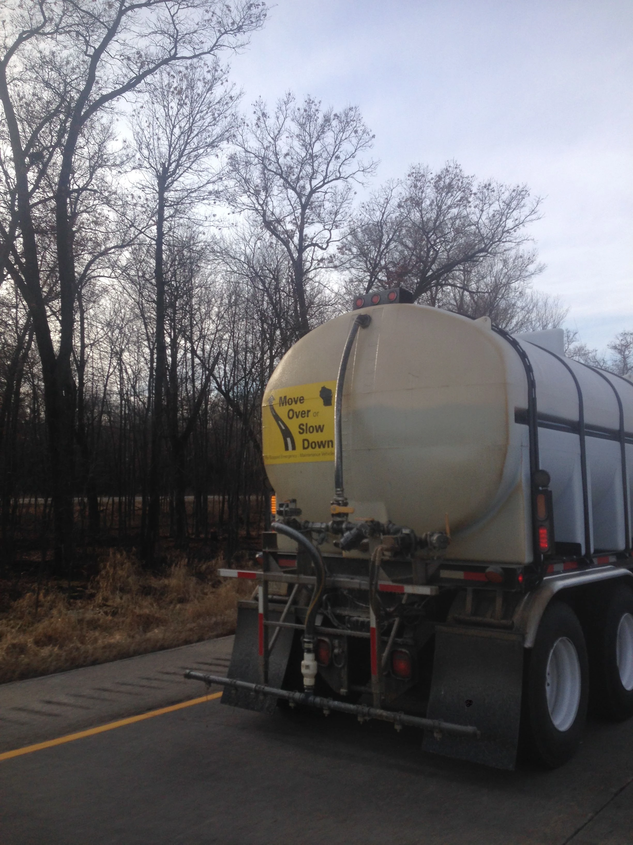 Here is the truck with the liquid. 