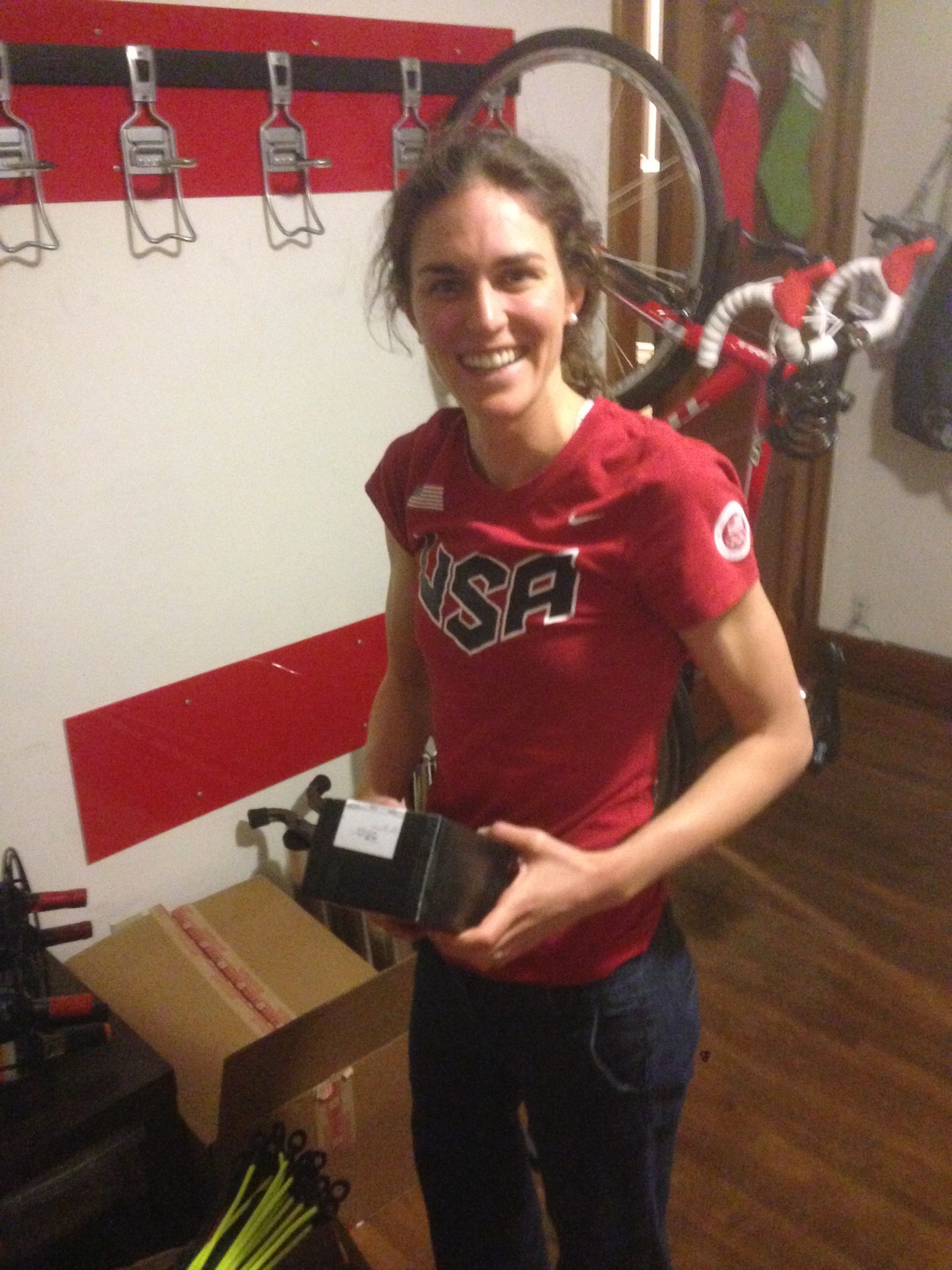 And she gave out parting gifts as we left.