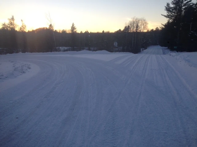 The road I was riding on yesterday.