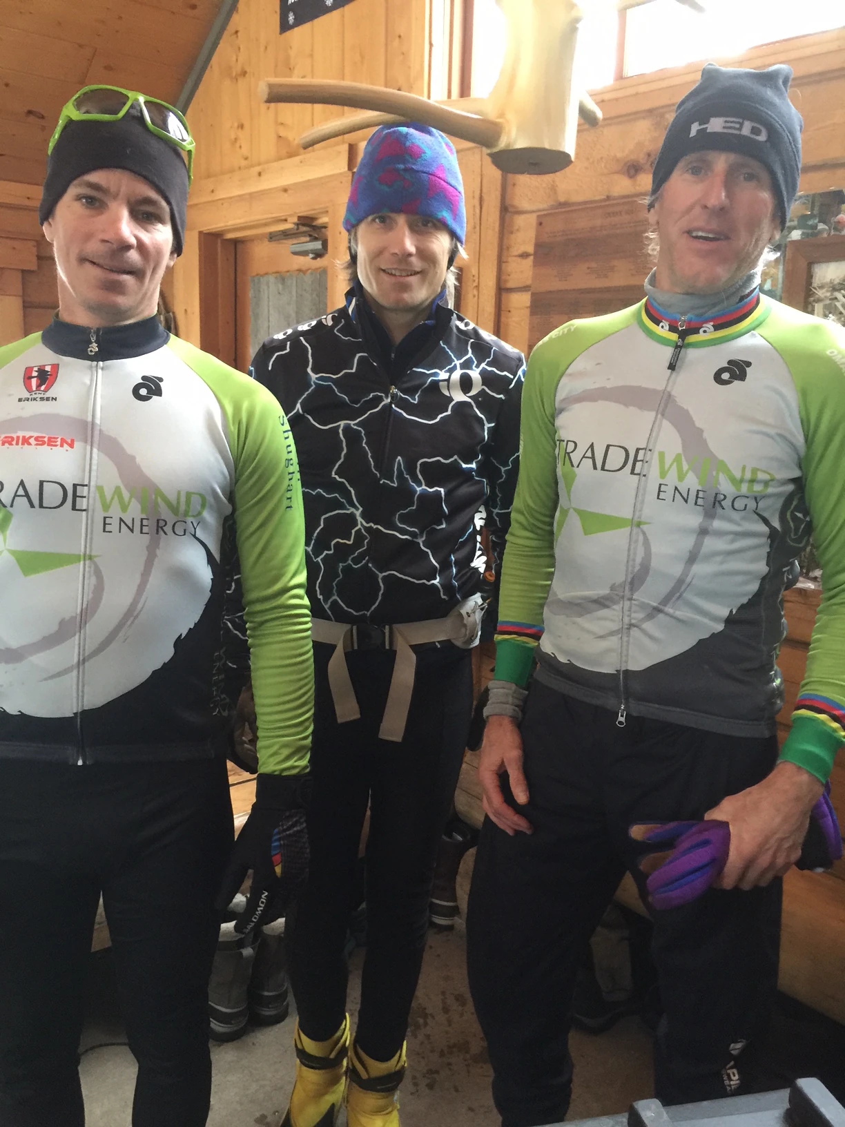 At the North End warming hut before we left.