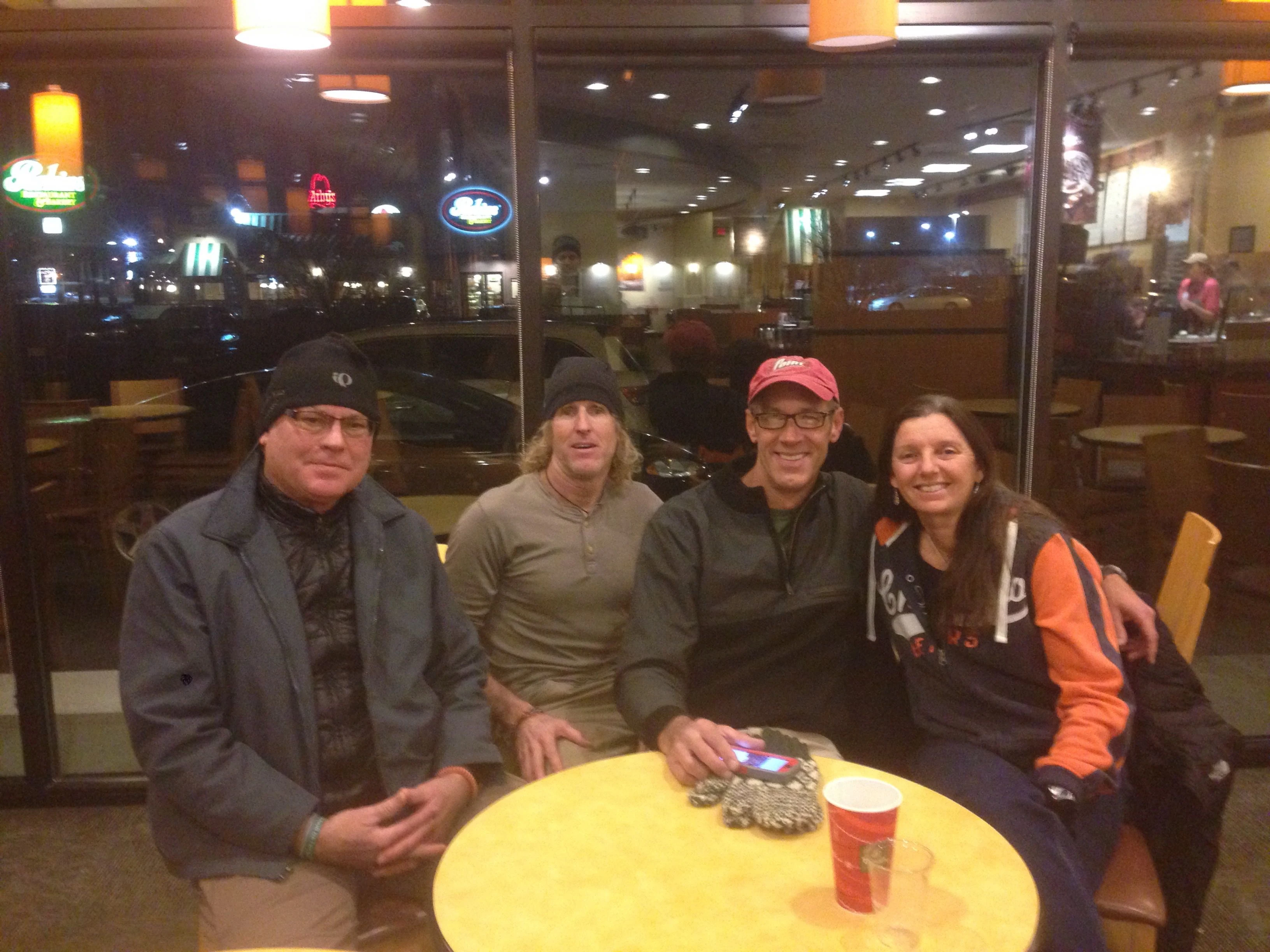 The gang back together at Panera.