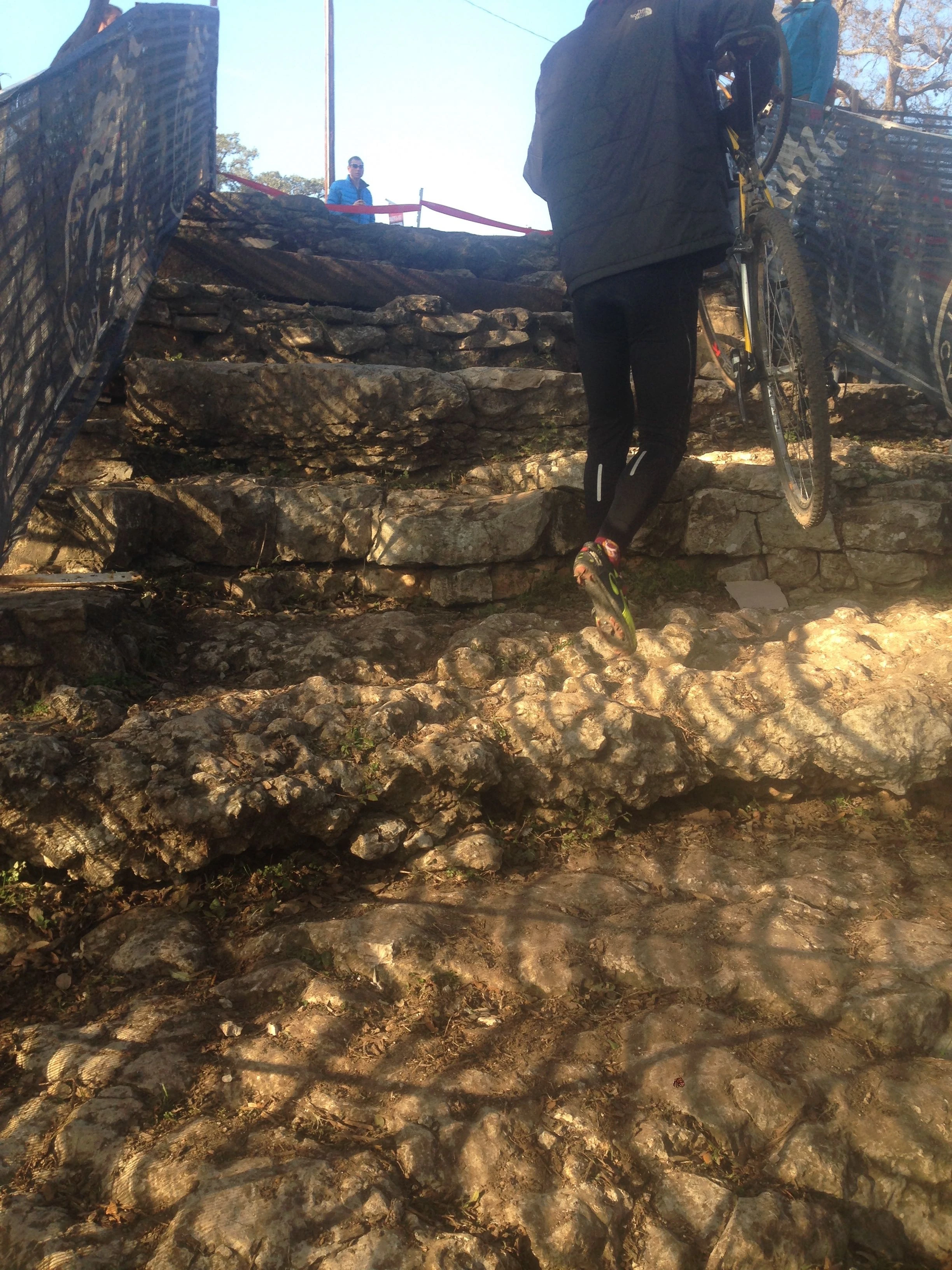 Here is the rock stairs I was telling you about yesterday. They are going to be ugly on the weekend if it&rsquo;s wet.