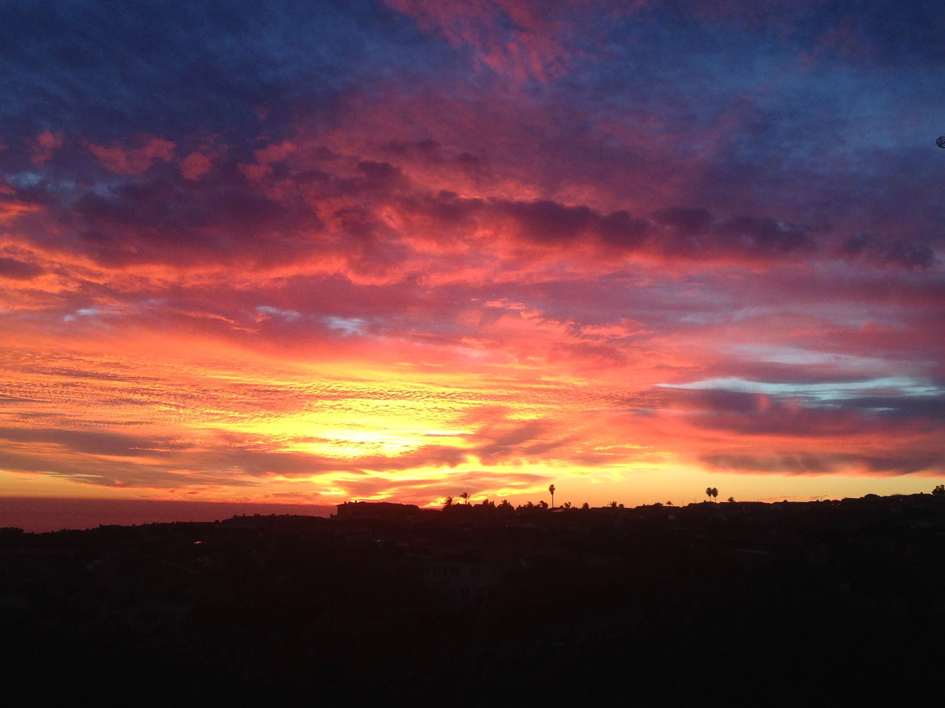 Pretty great sunset a couple days ago here.