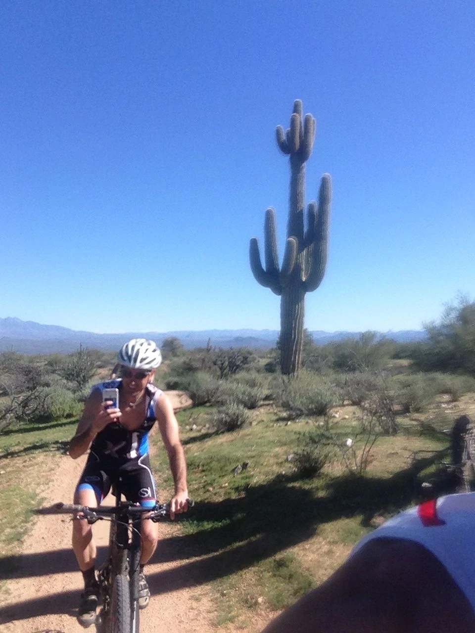 Vincent taking a photo of me while I was taking a photo of him.